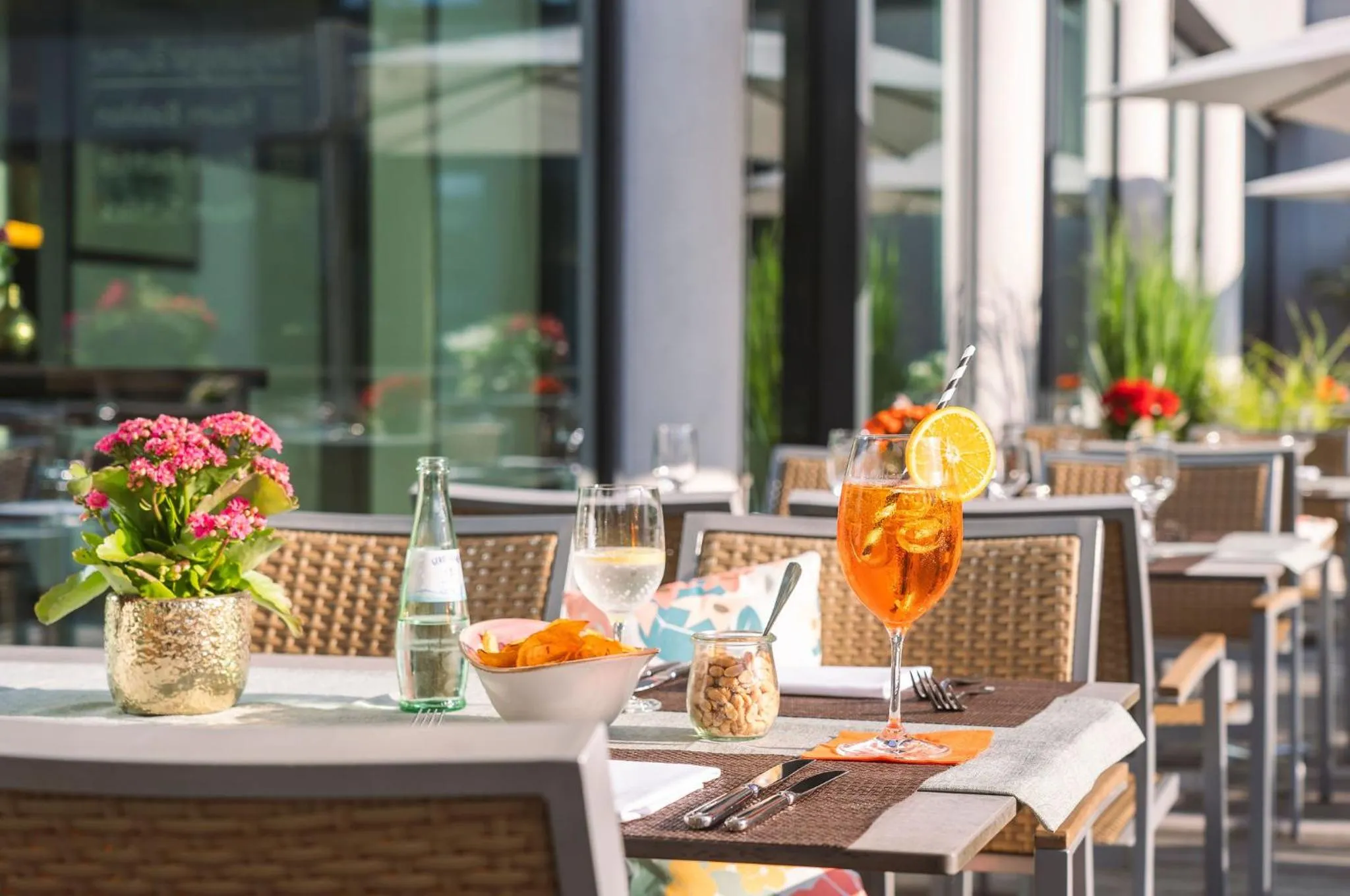 Balcony/Terrace in Stadthotel am Römerturm
