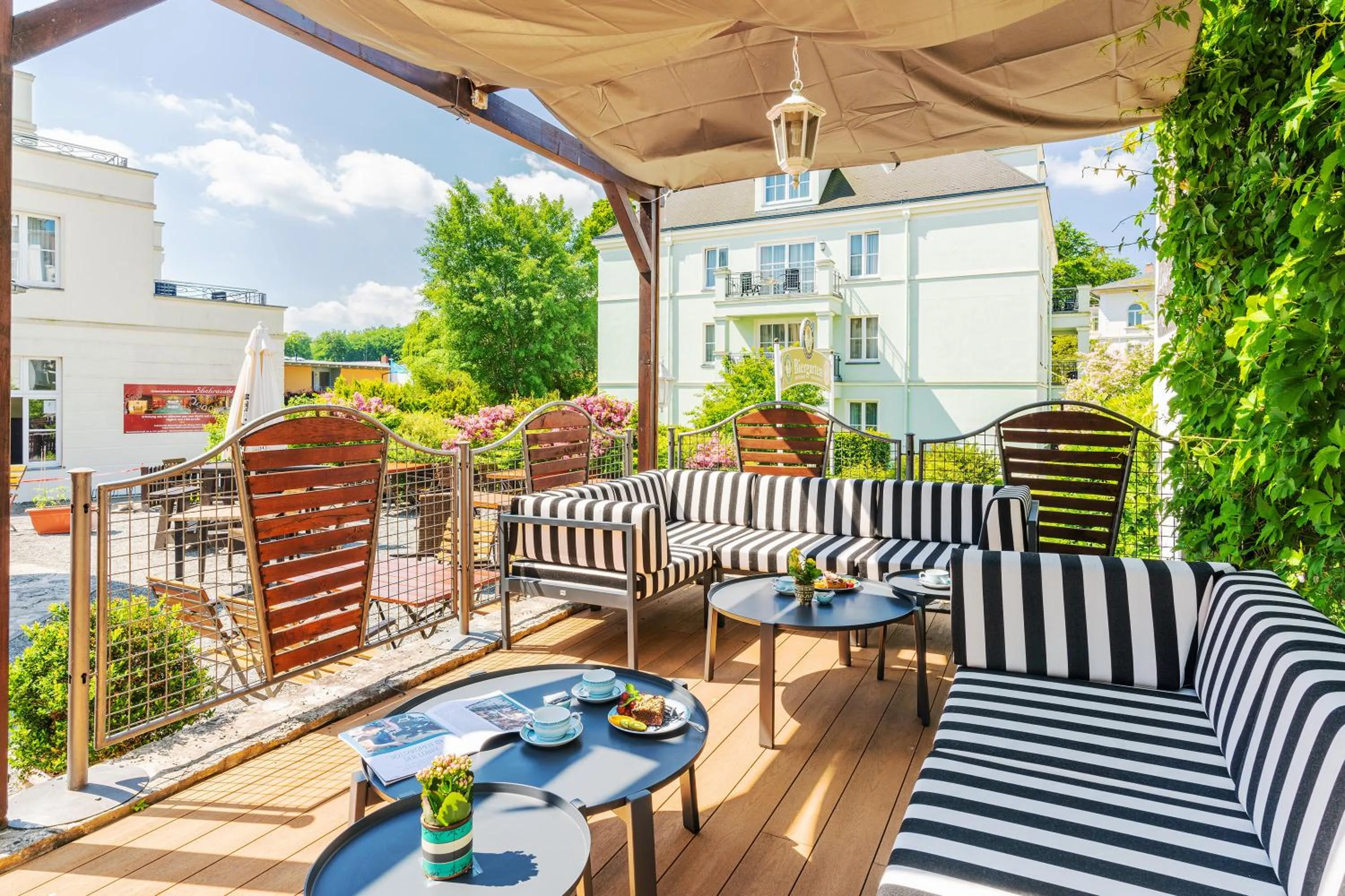Balcony/Terrace in SEETELHOTEL Pommerscher Hof das Wellnesshotel im Herzen der Kaiserbäder mit direktem Zugang zur Wellnessoase Shehrazade