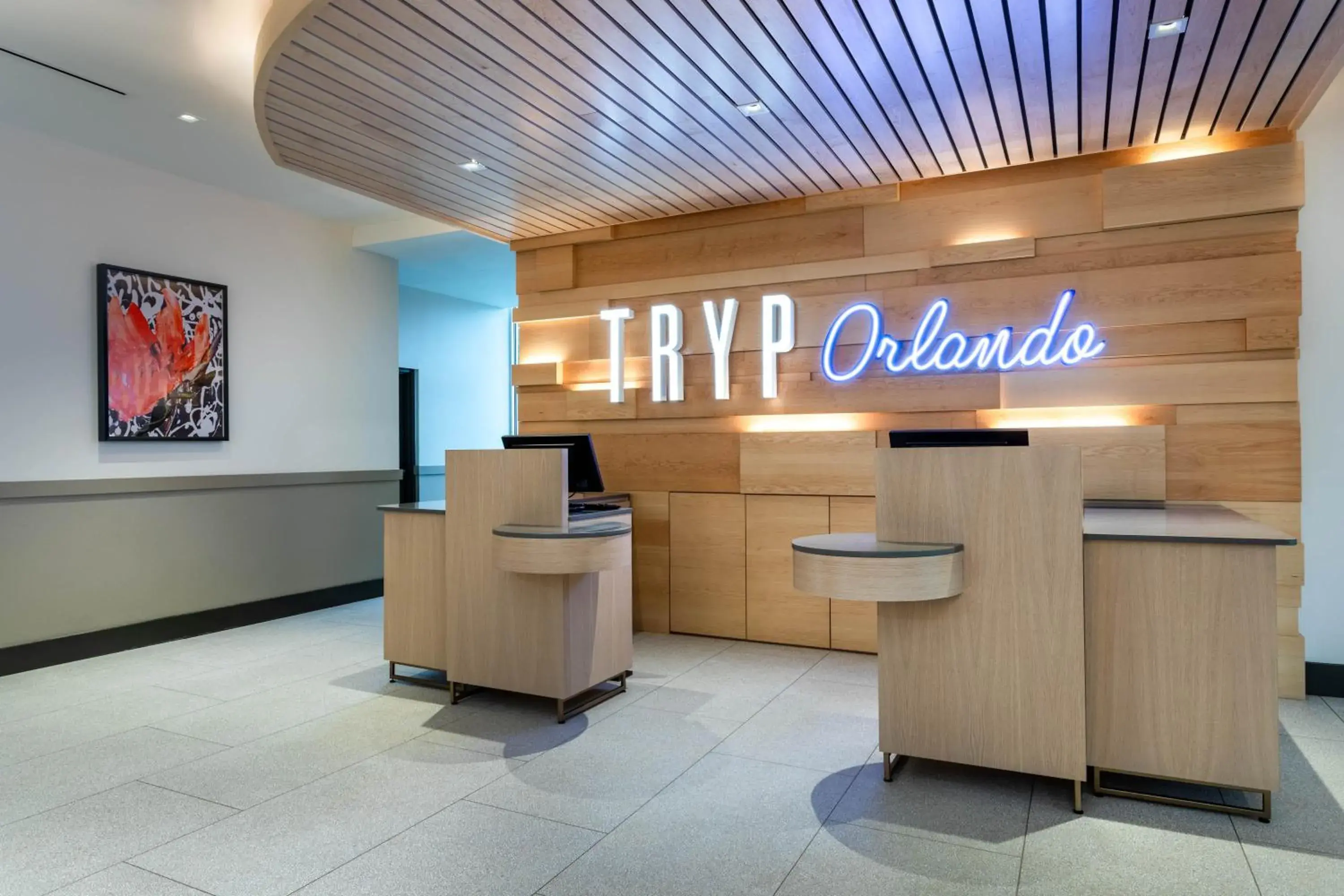 Lobby or reception in TRYP by Wyndham Orlando Lobby or reception in TRYP by Wyndham Orlando