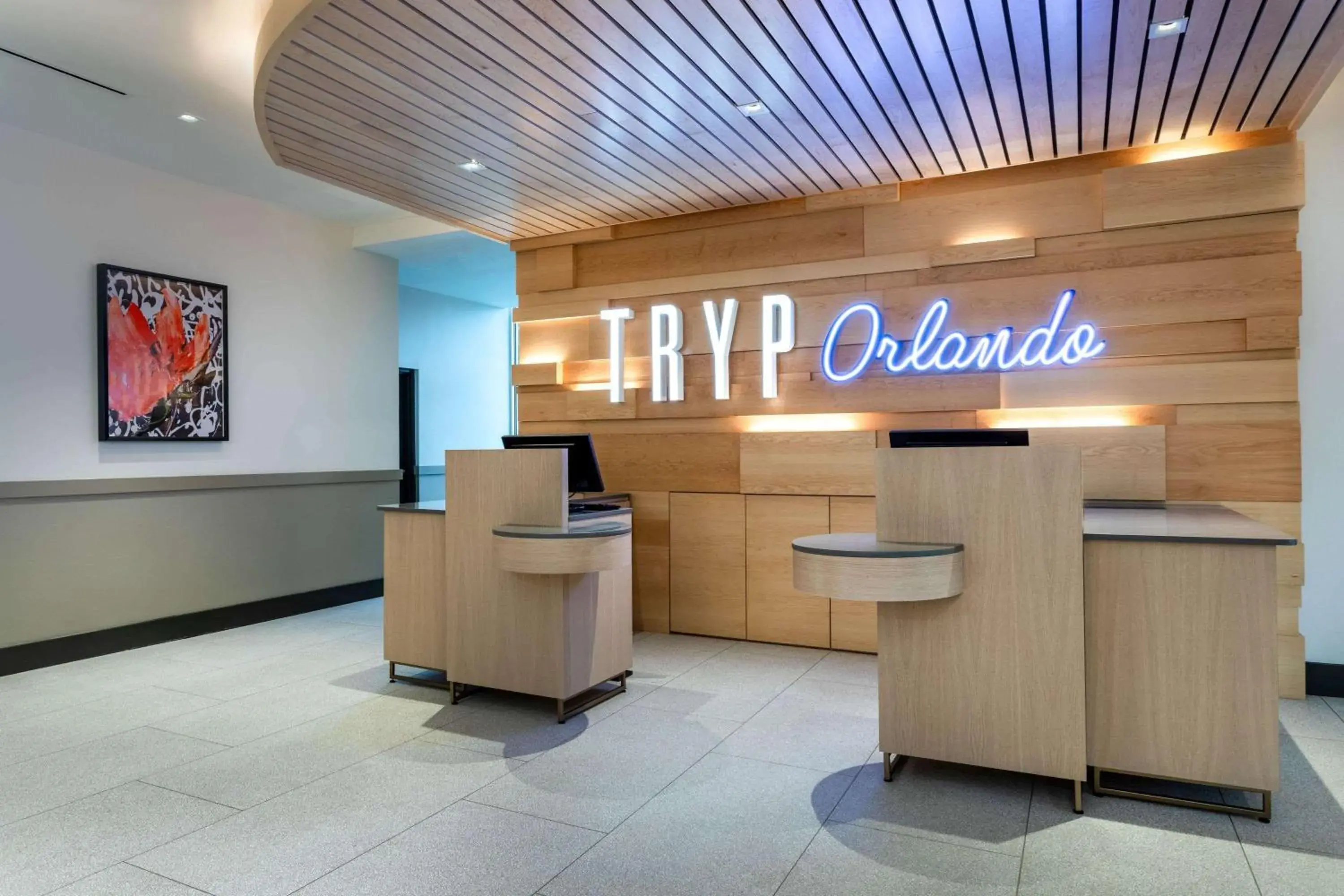 Lobby or reception in TRYP by Wyndham Orlando Lobby or reception in TRYP by Wyndham Orlando