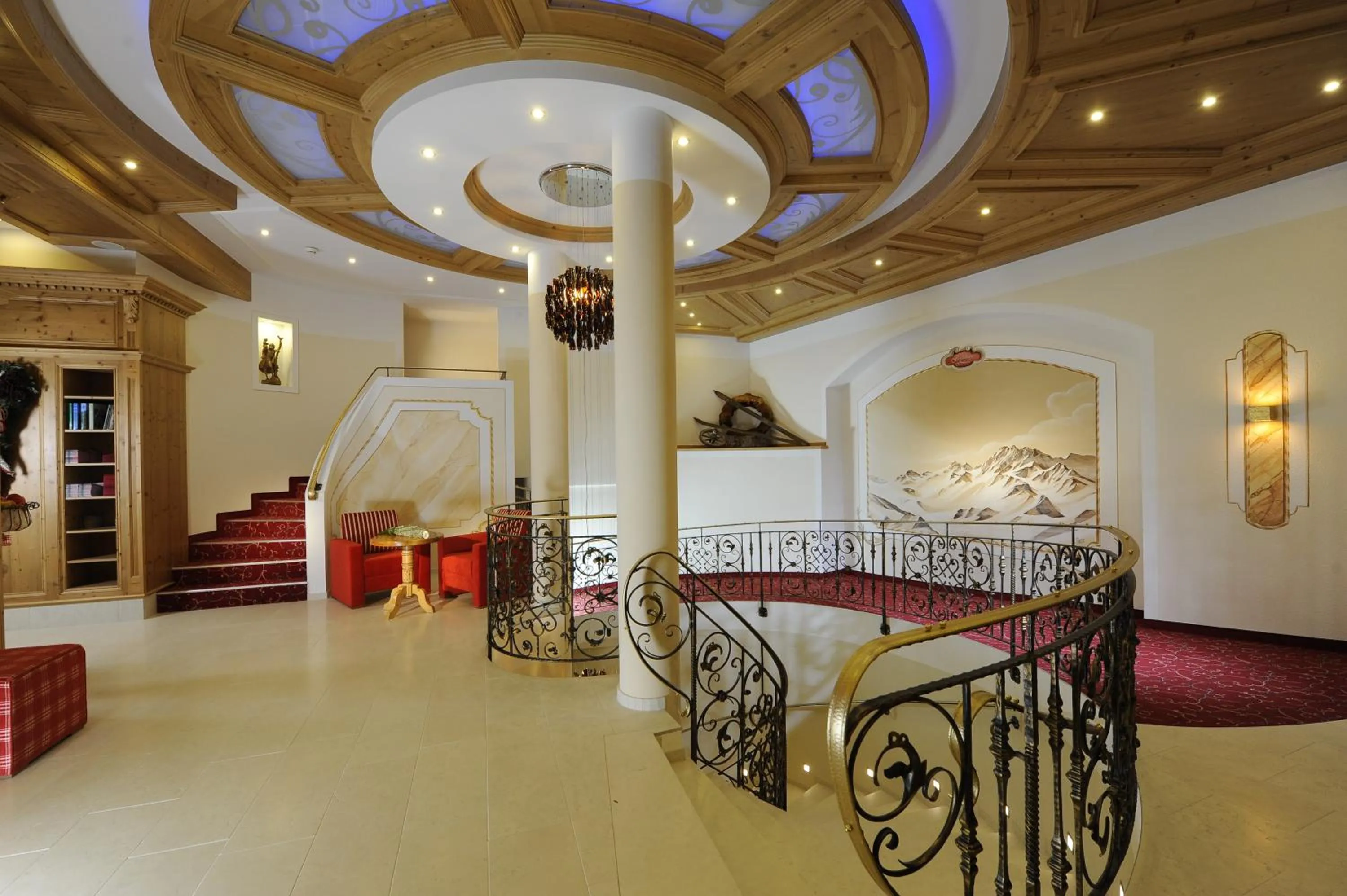 Lobby or reception in Hotel Alpina