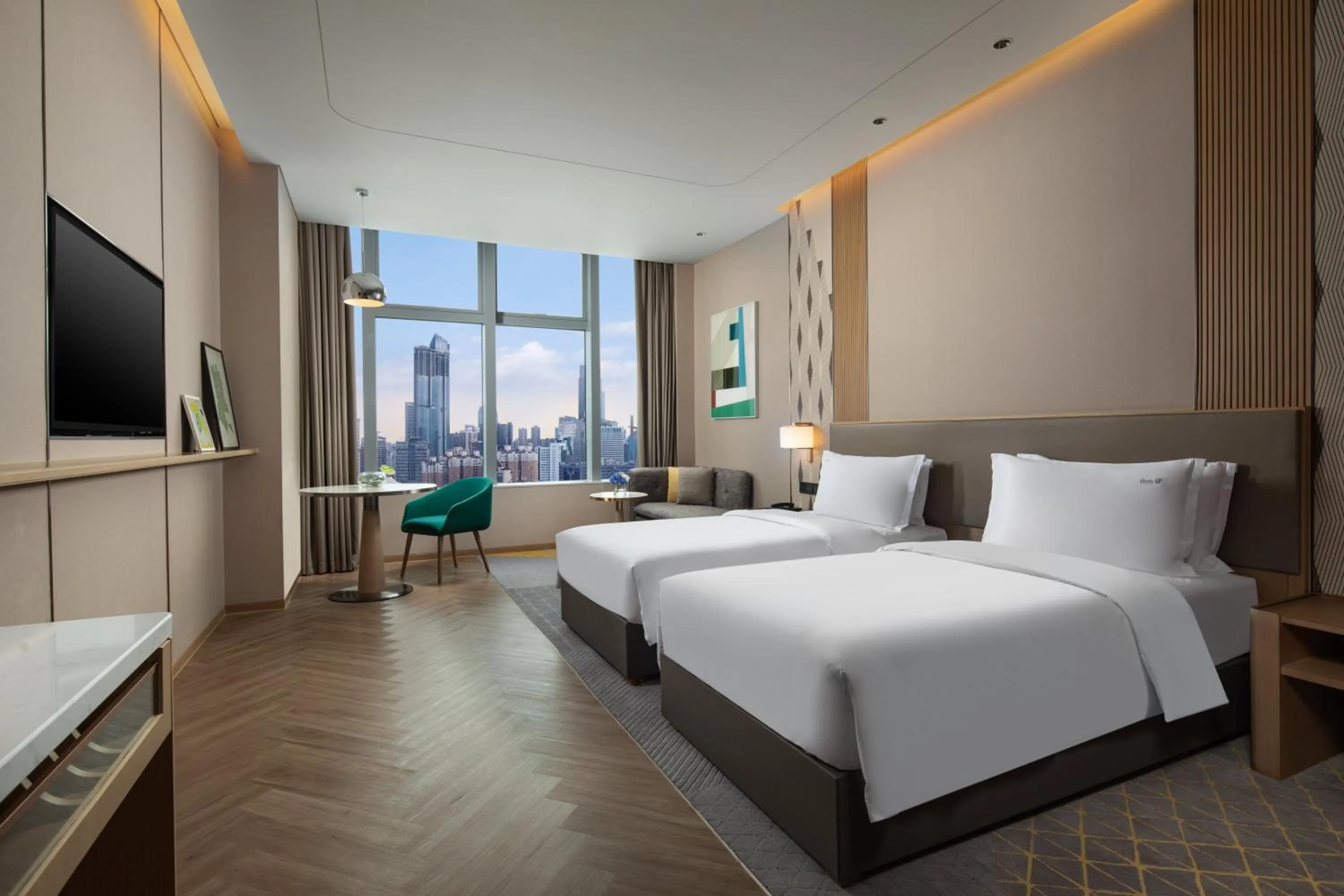 Photo of the whole room, Bed in Holiday Inn Wuxi Central Station by IHG