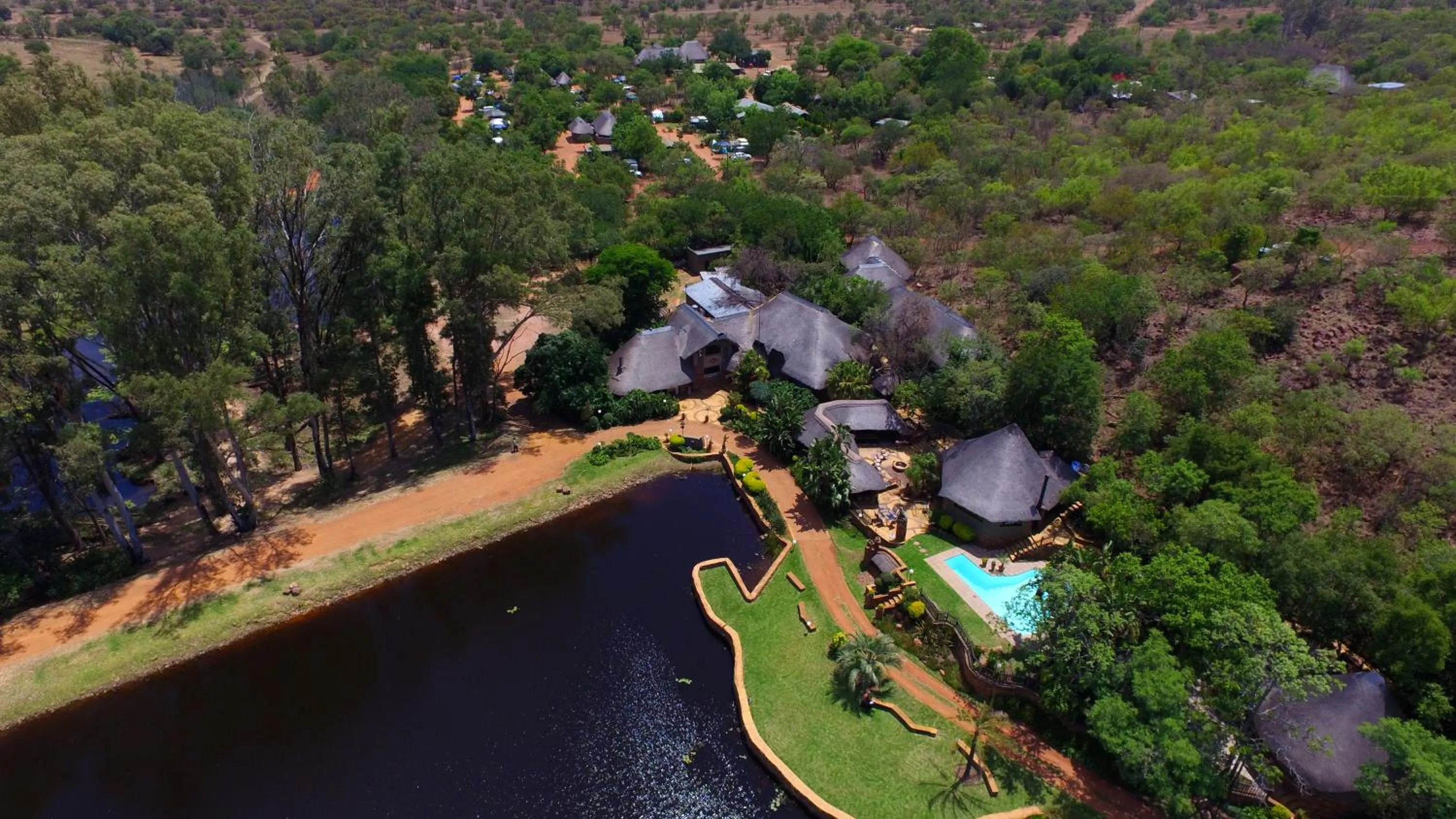 Bird's eye view in Bass Lake Country Lodge
