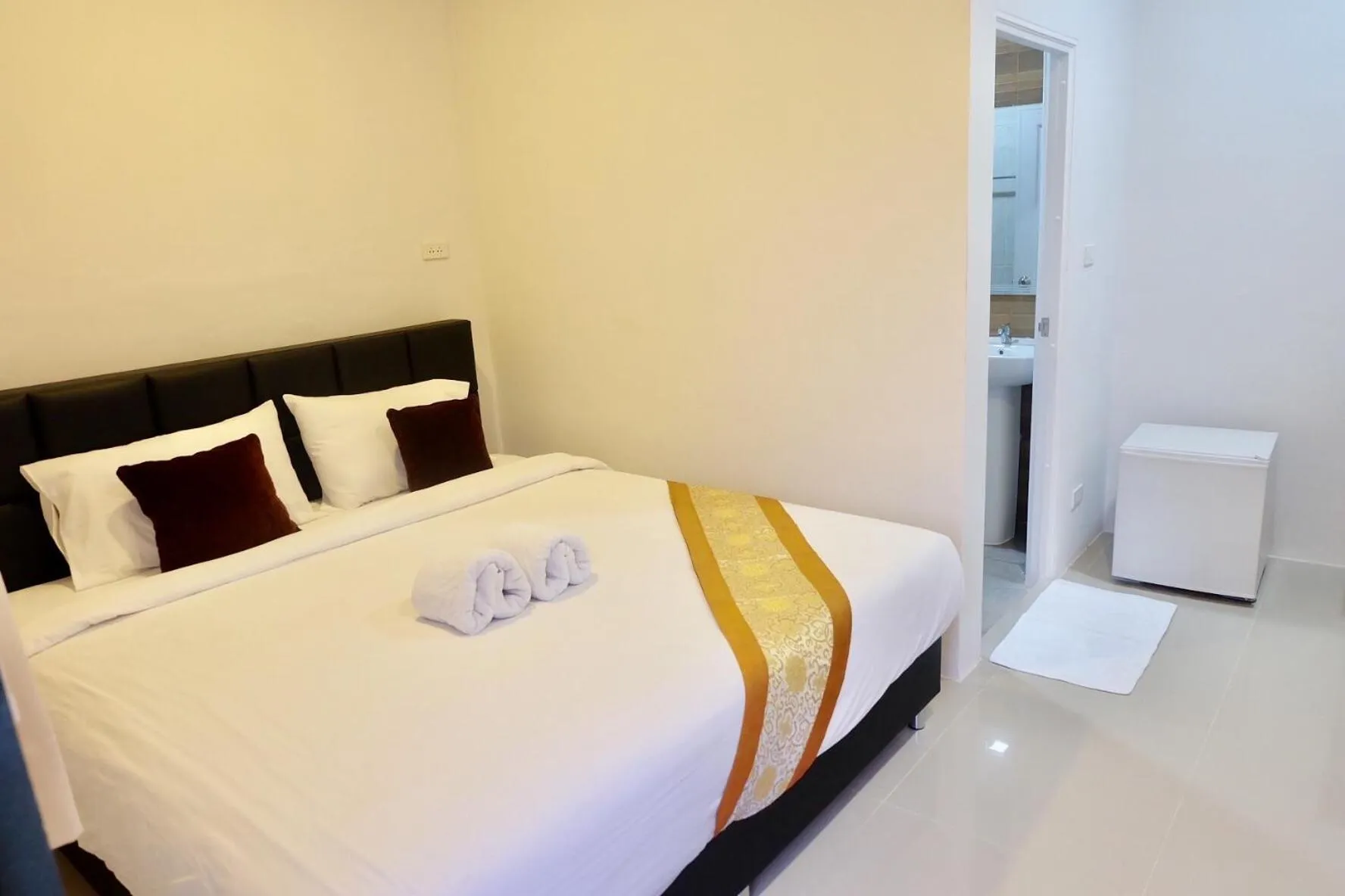 Bed in Vamin Resort Chiangkhan Loei วามินทร์รีสอร์ท เชียงคาน เลย