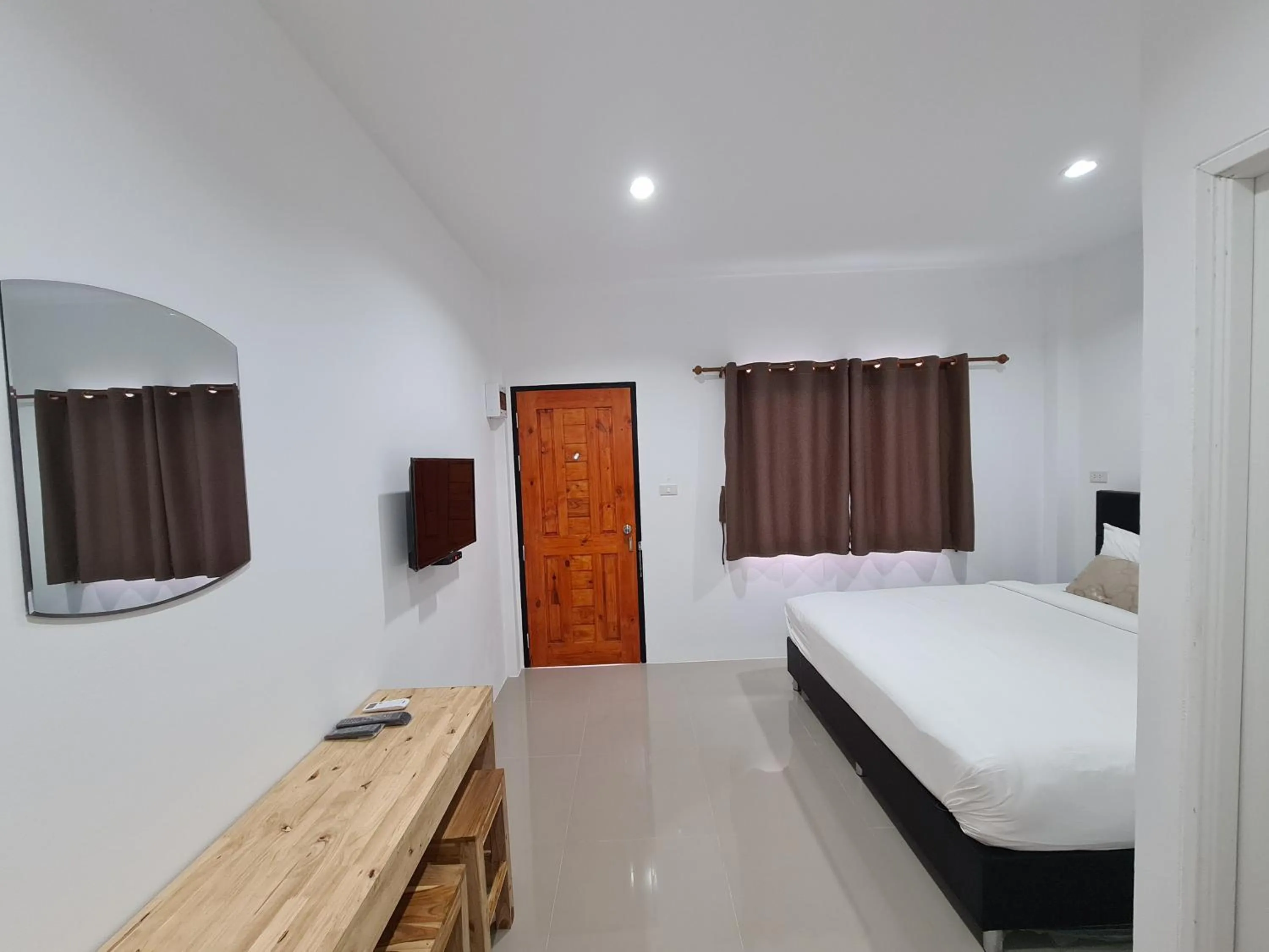 Bed in Vamin Resort Chiangkhan Loei วามินทร์รีสอร์ท เชียงคาน เลย