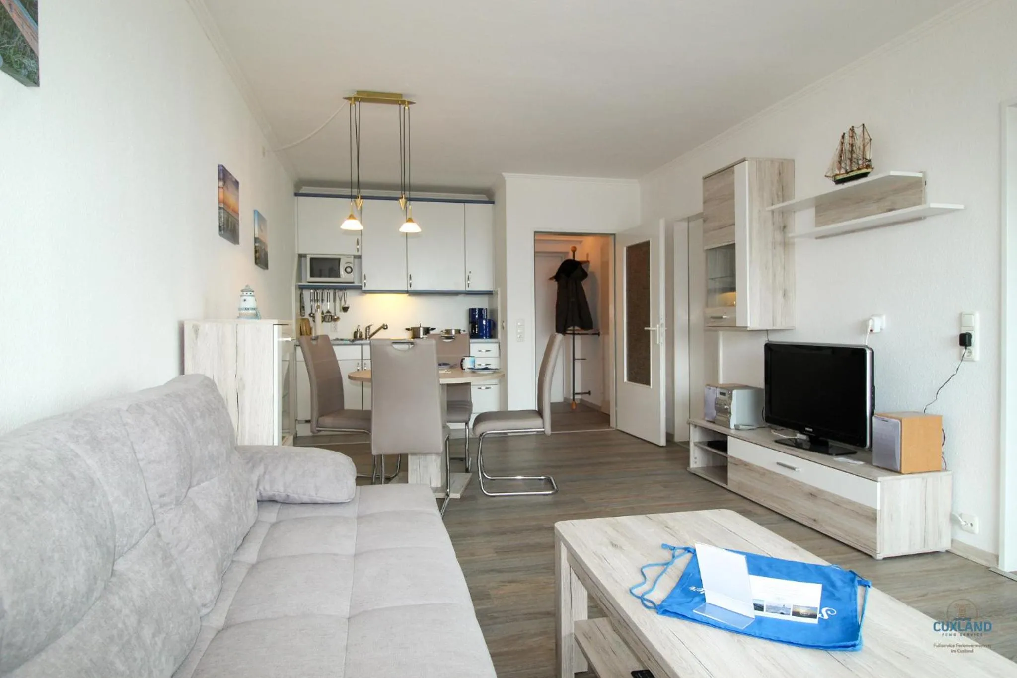 Living room in Urlaub mit spektakulärer Aussicht auf das Wattenmeer