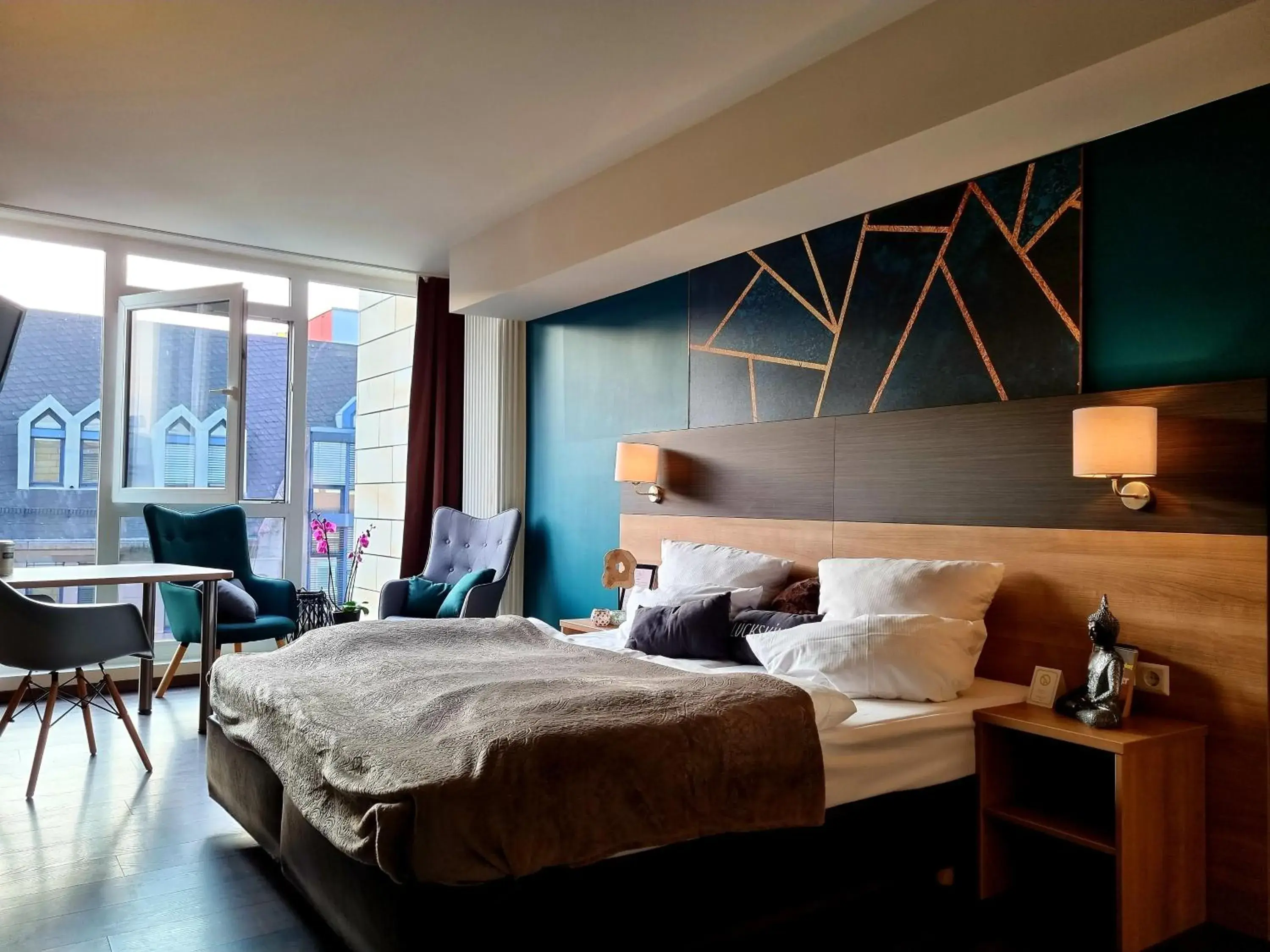 Bedroom, Bed in eXo Boutique Hotel Mannheim - by SuperFly Hotels Bedroom, Bed in eXo Boutique Hotel Mannheim - by SuperFly Hotels