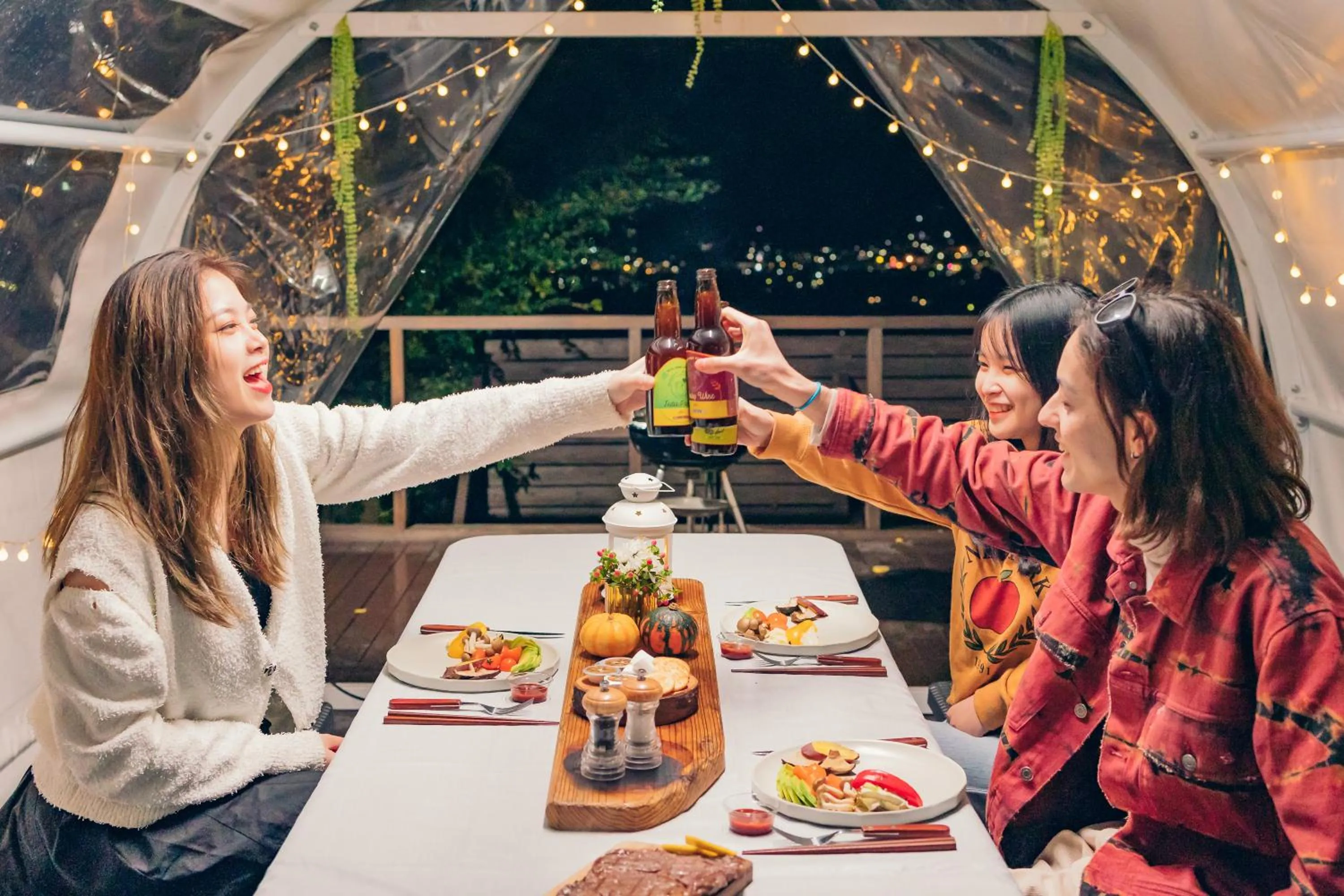 People in The Village Yufuin Onsen Glamping