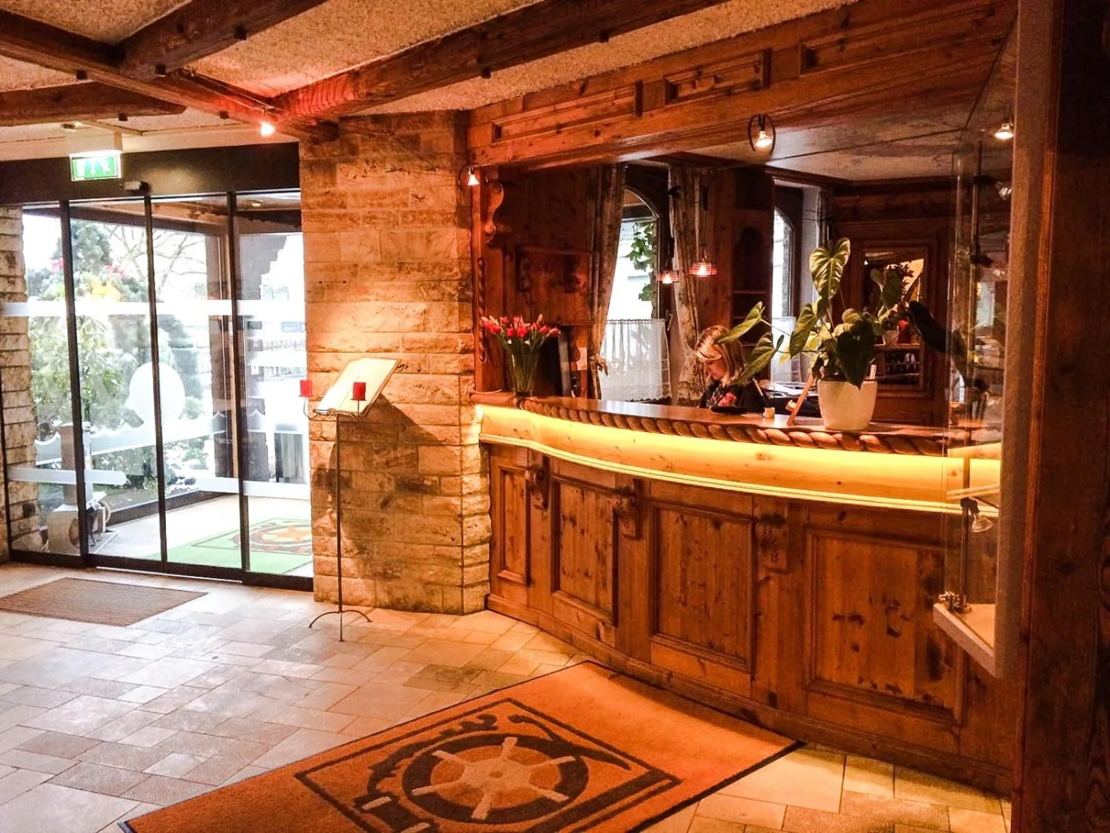 Lobby or reception in Hotel Kainsbacher Mühle