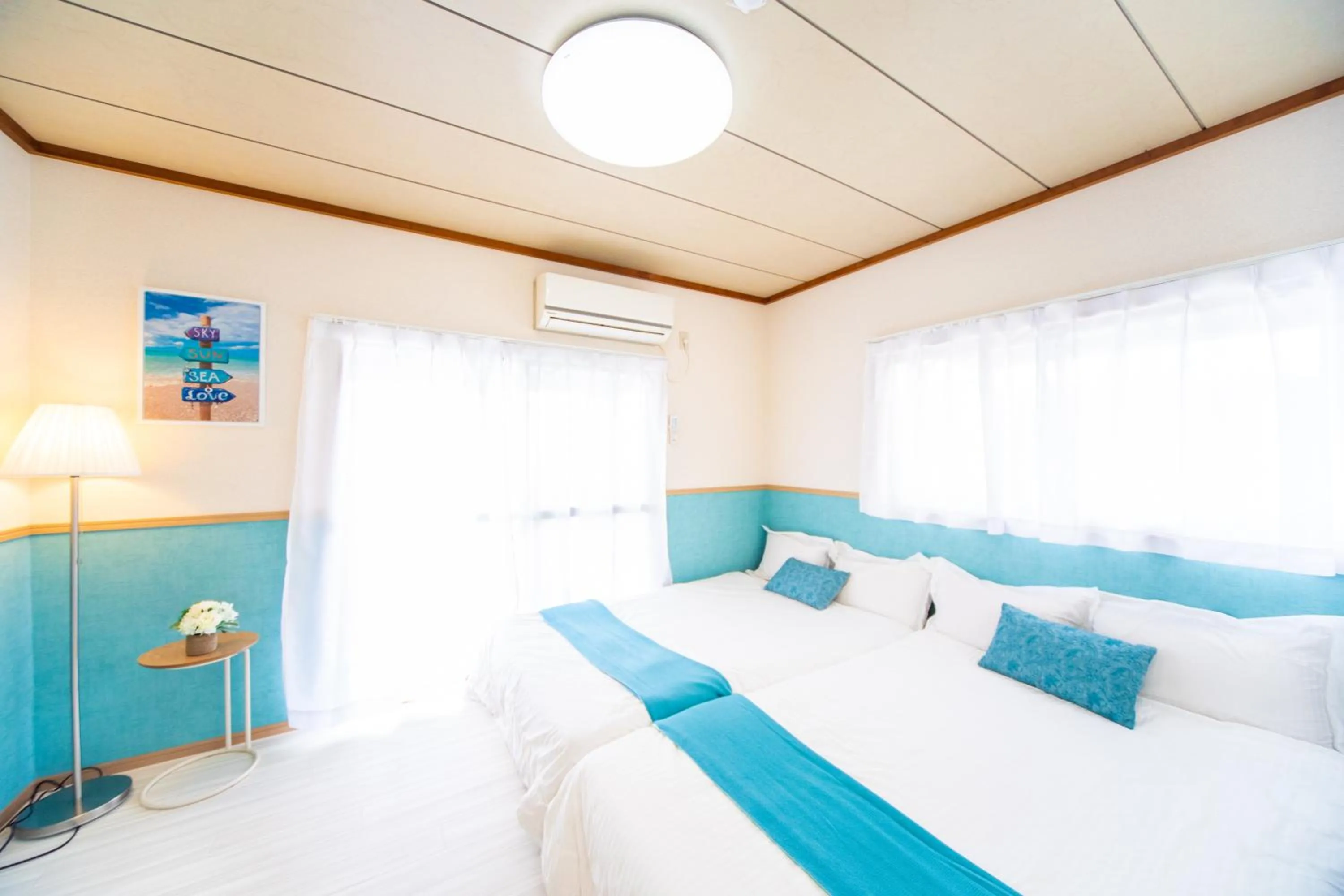 Bed in Awaji Central House in Kusumoto