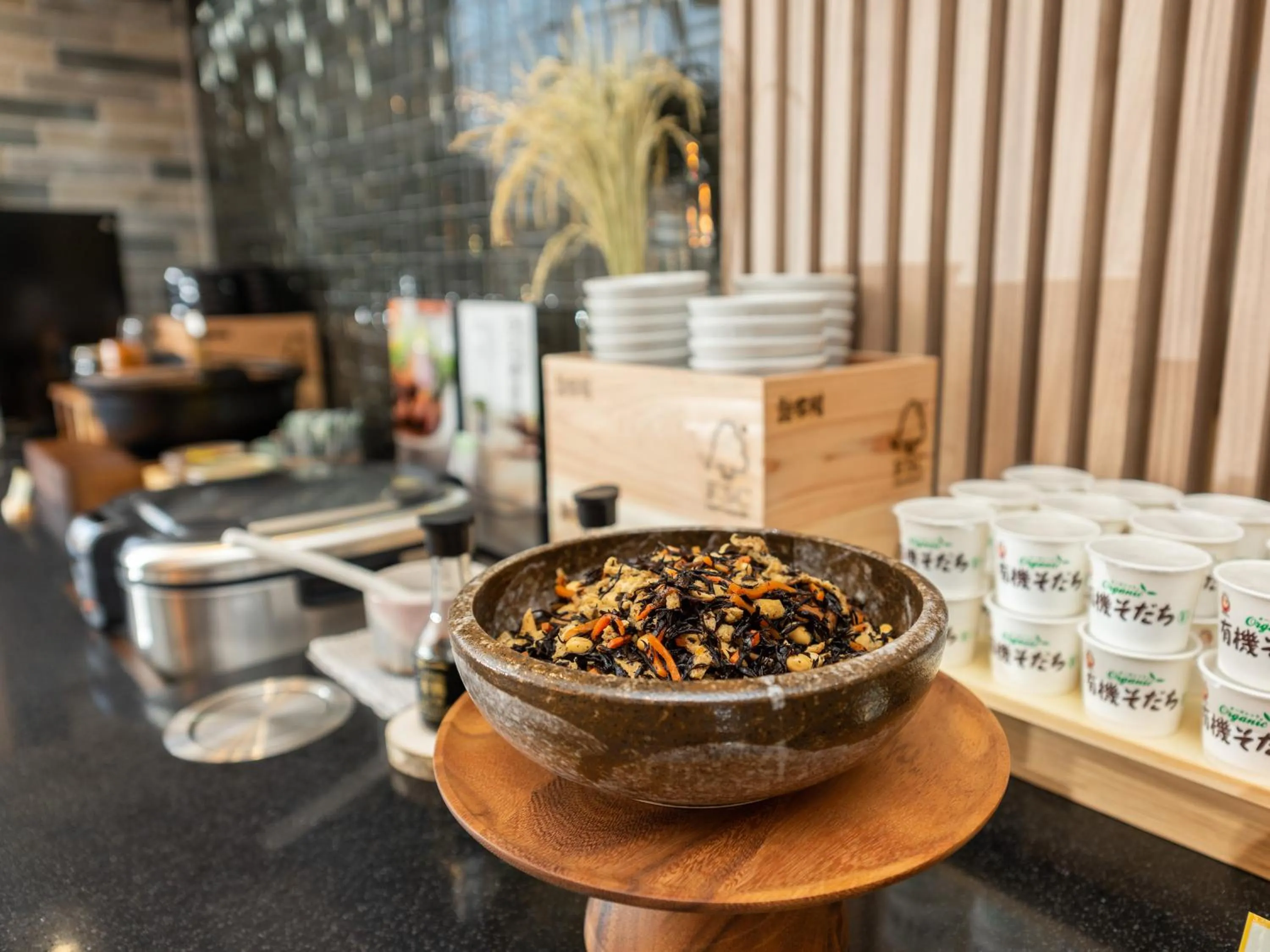 Buffet breakfast in Super Hotel Sendai Airport Inter