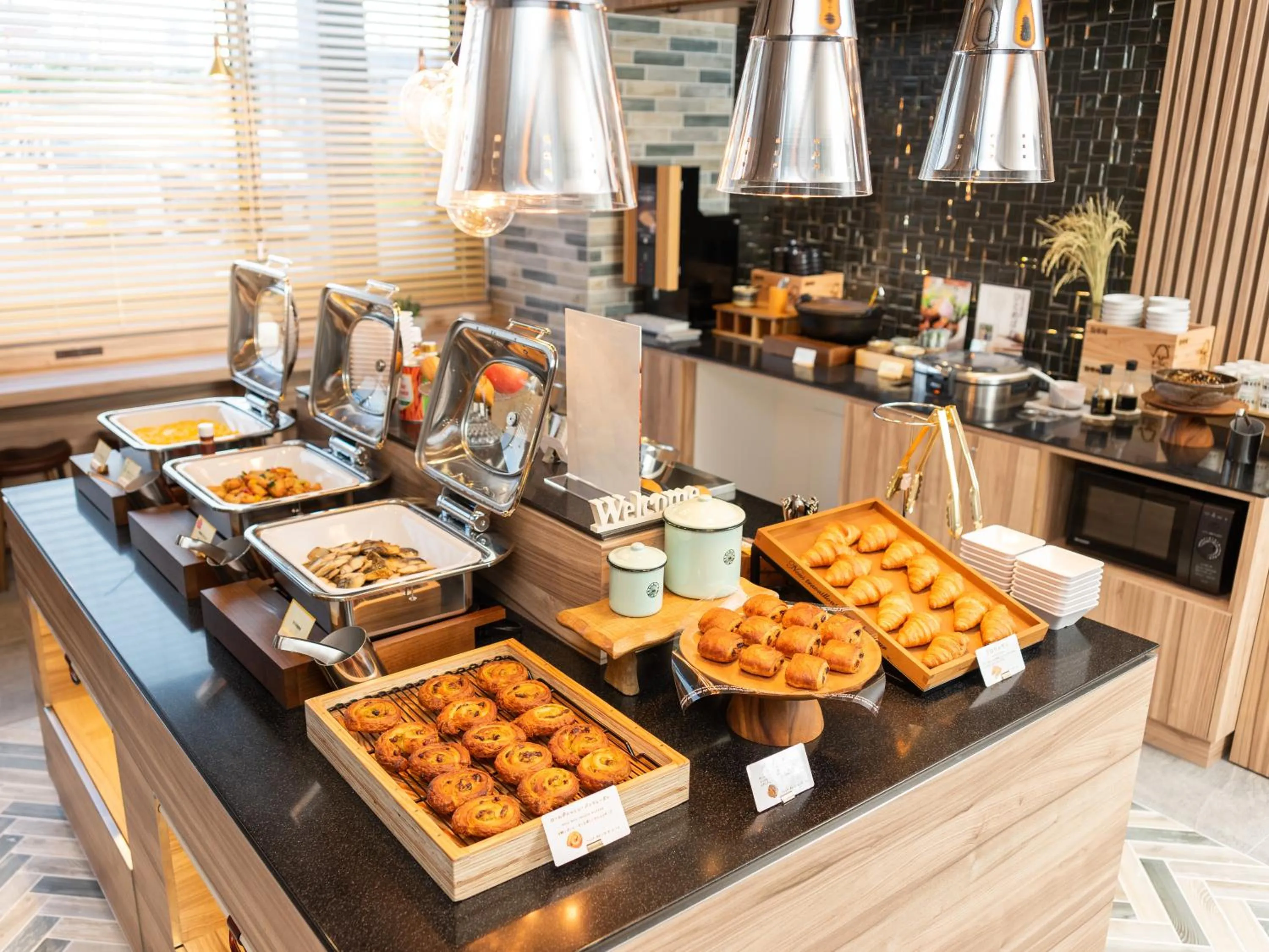 Buffet breakfast in Super Hotel Sendai Airport Inter