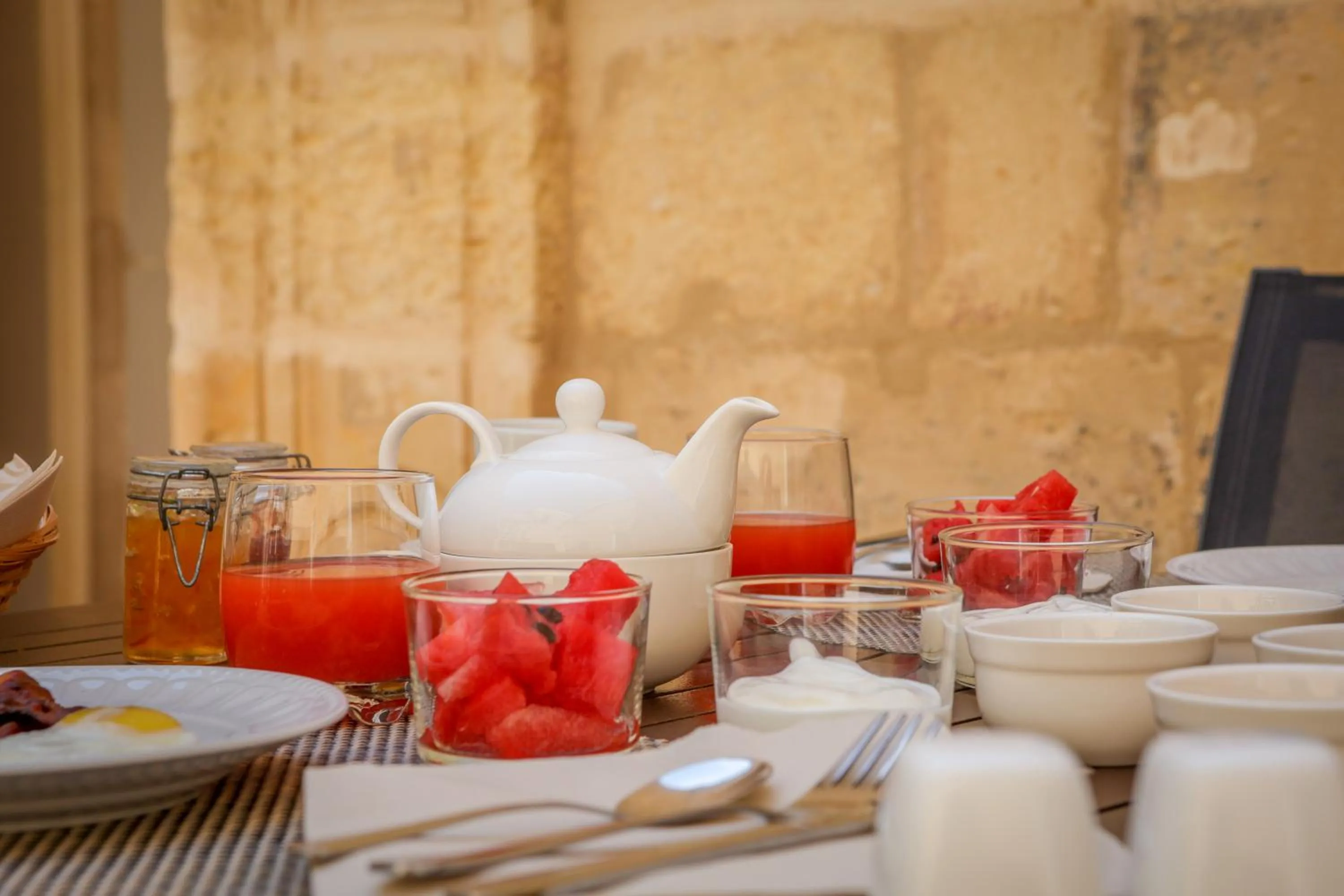 Breakfast in Palazzo Pisani Malta Boutique and SPA
