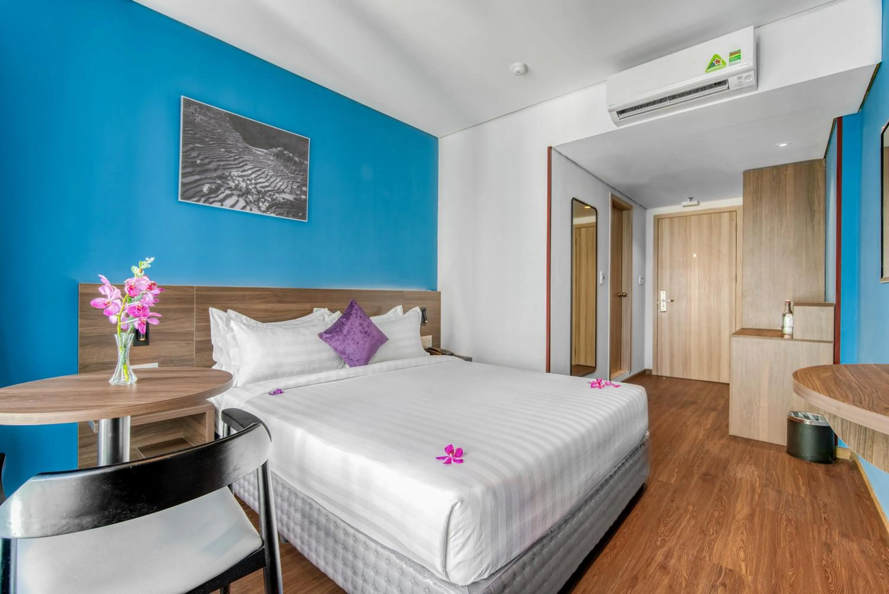 Bed in TK Nha Trang Hotel