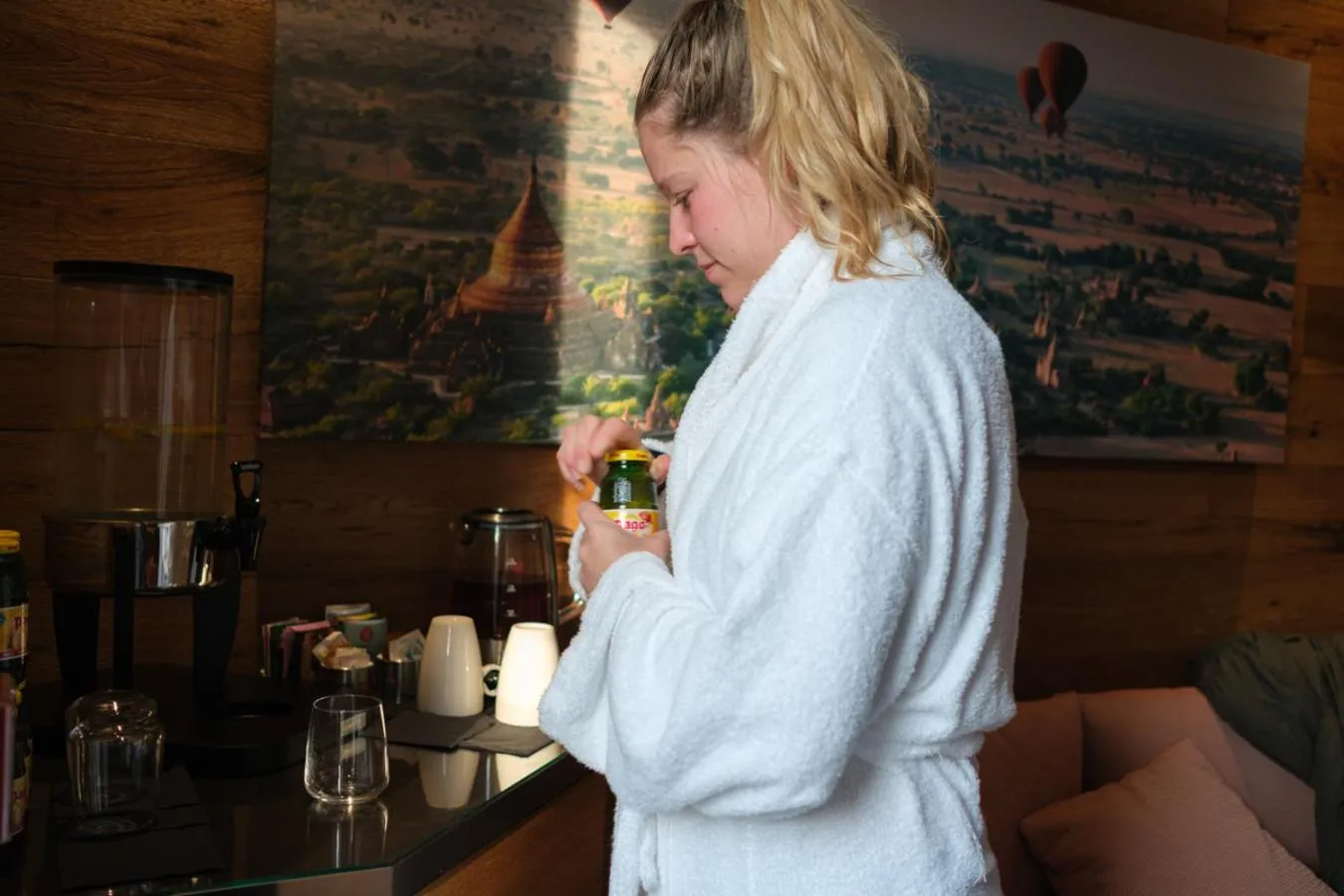 Sauna in Lake Hotel La Pieve