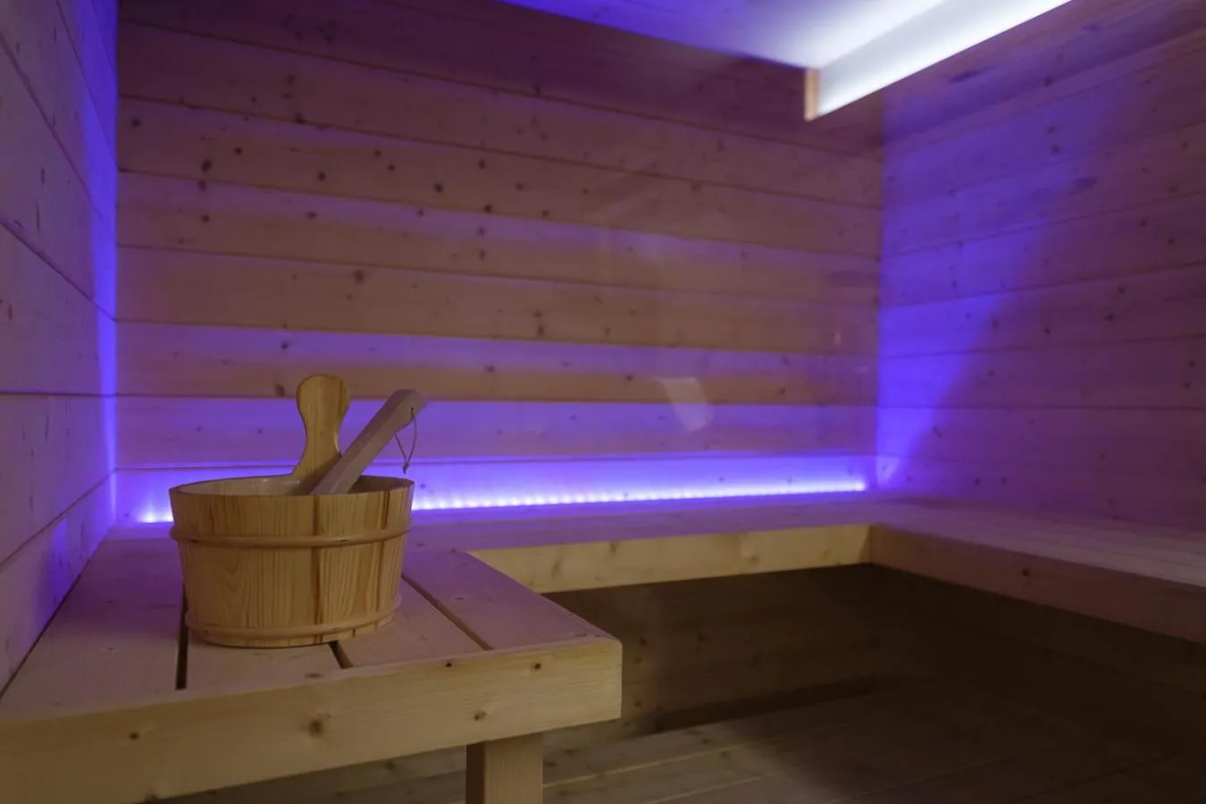 Sauna in Lake Hotel La Pieve