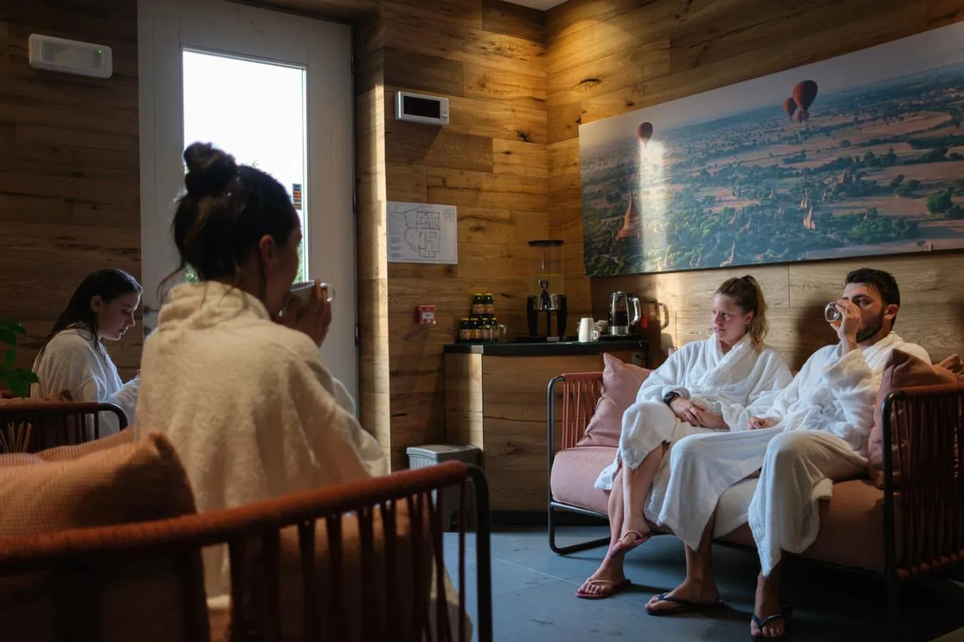 Sauna in Lake Hotel La Pieve