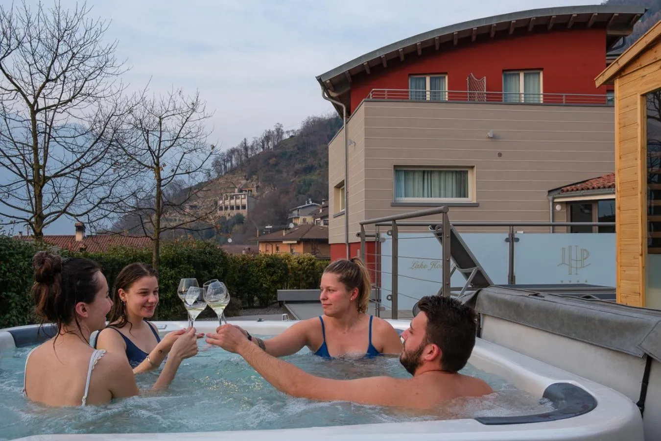 Sauna in Lake Hotel La Pieve