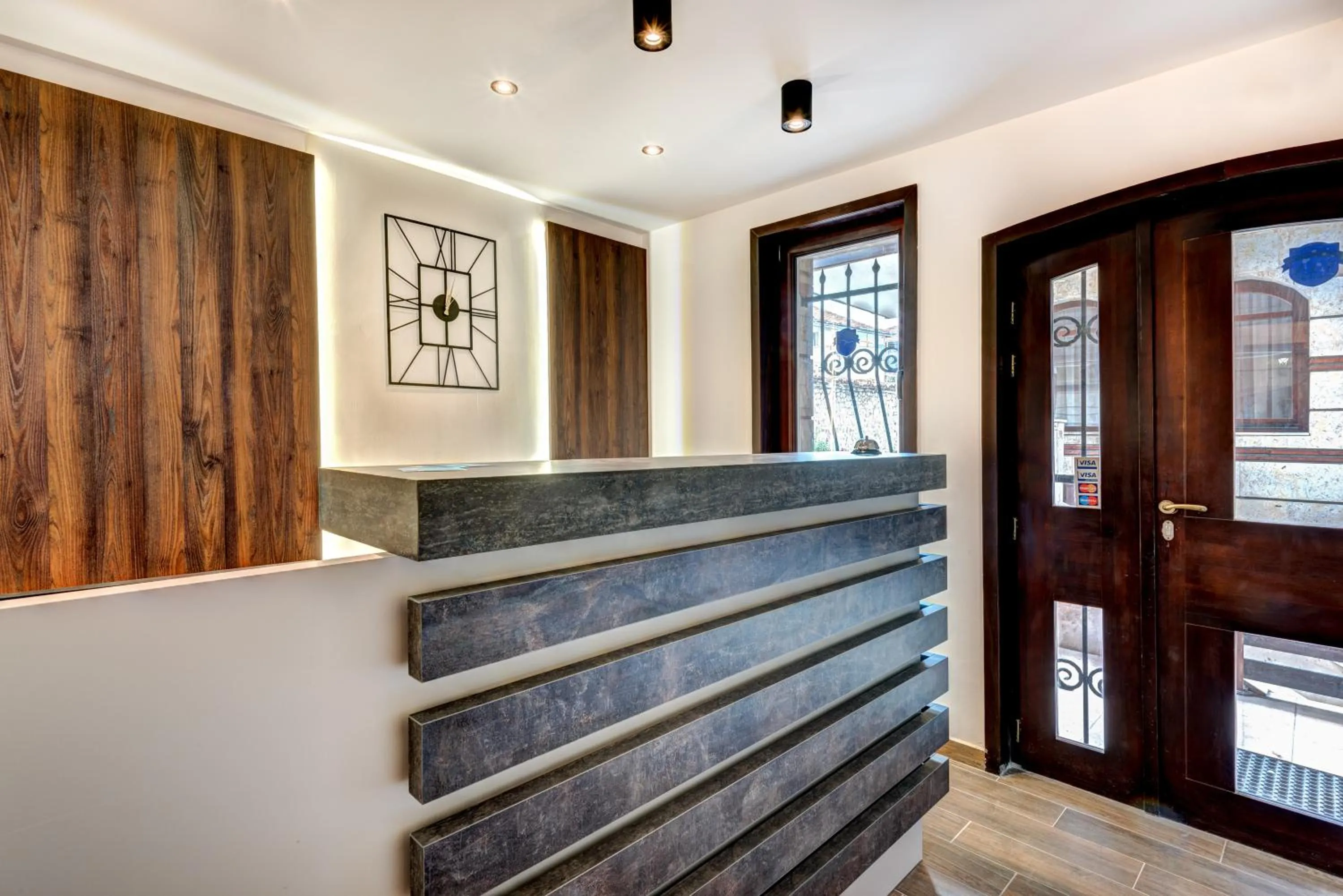 Lobby or reception in Panorama Blue Family Hotel and Free parking