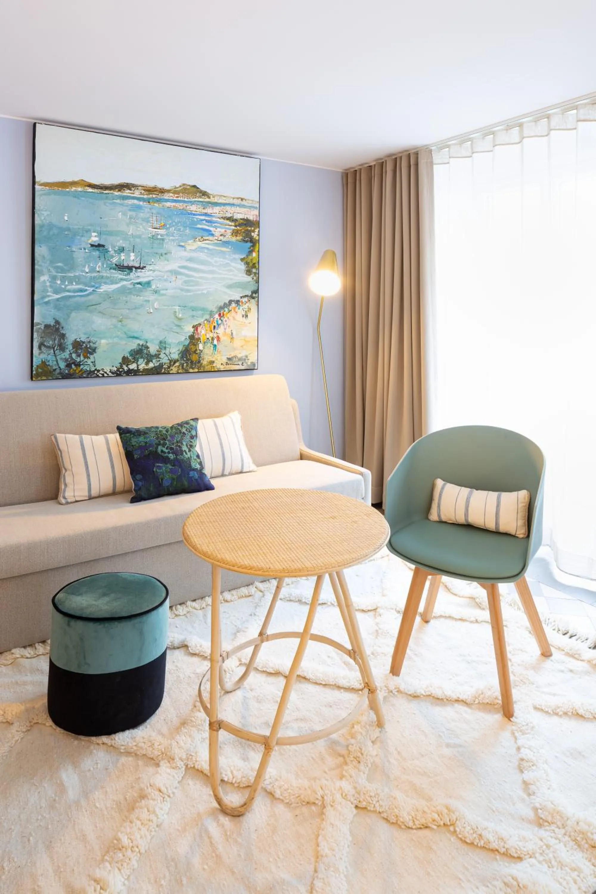 Living room in Appart hôtel Maison Montgrand-Vieux Port