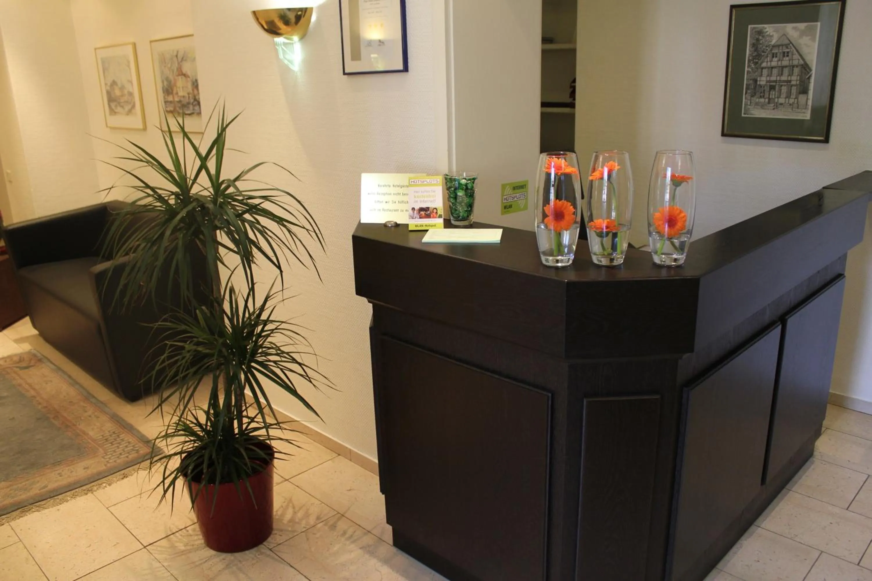 Lobby or reception in Hotel Goldener Stern