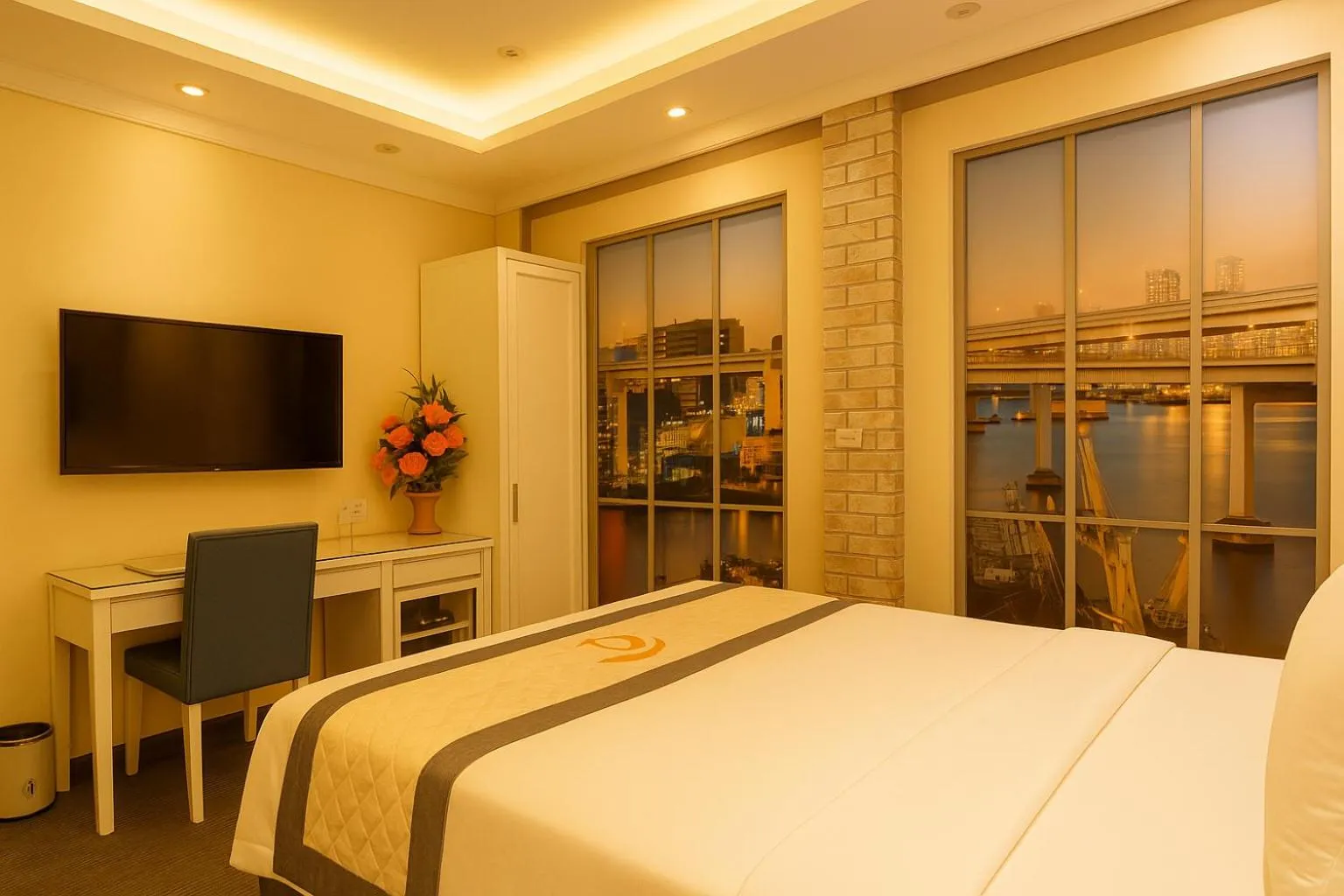 Bed in Tuong Vi Corner Hotel