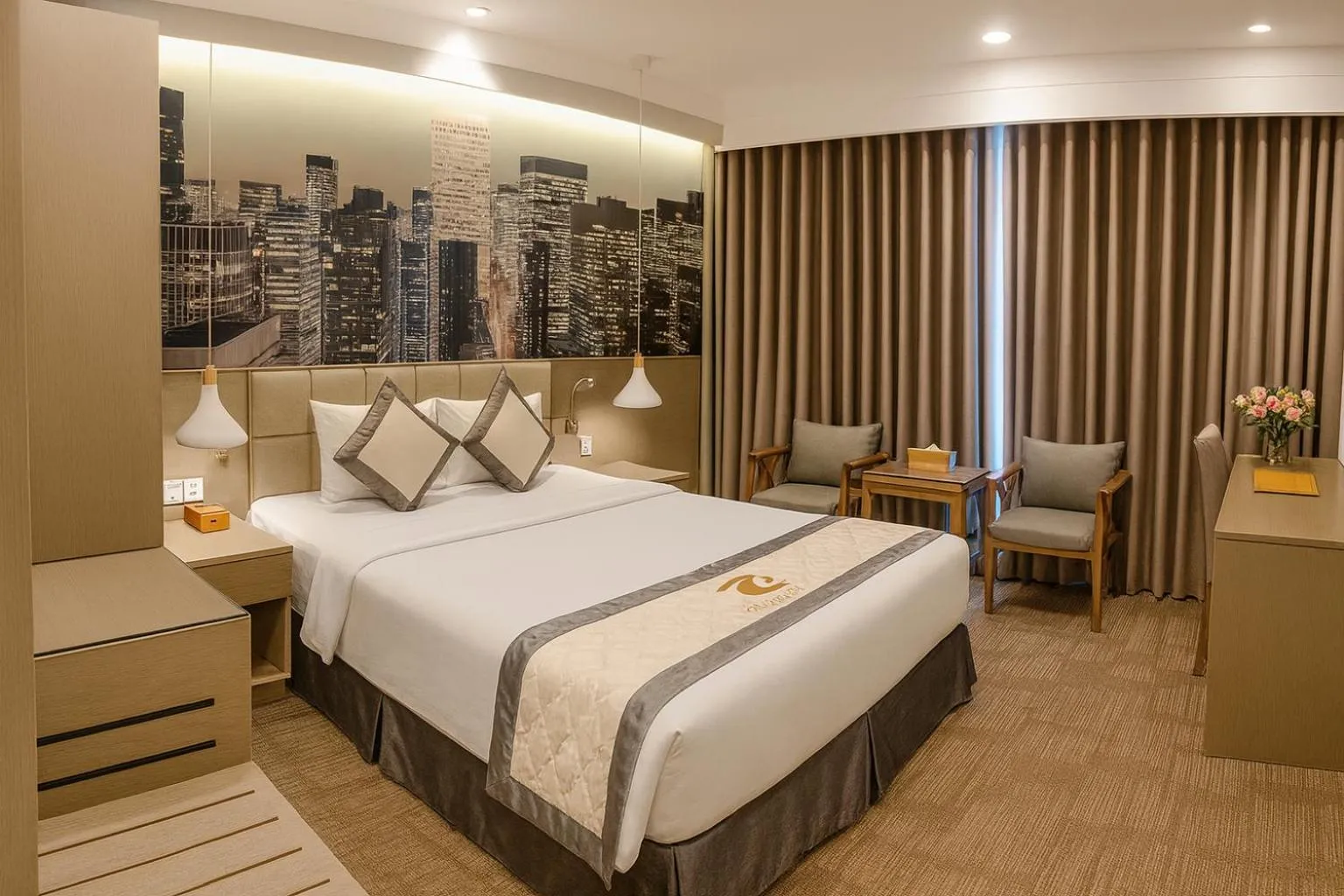 Bed in Tuong Vi Corner Hotel