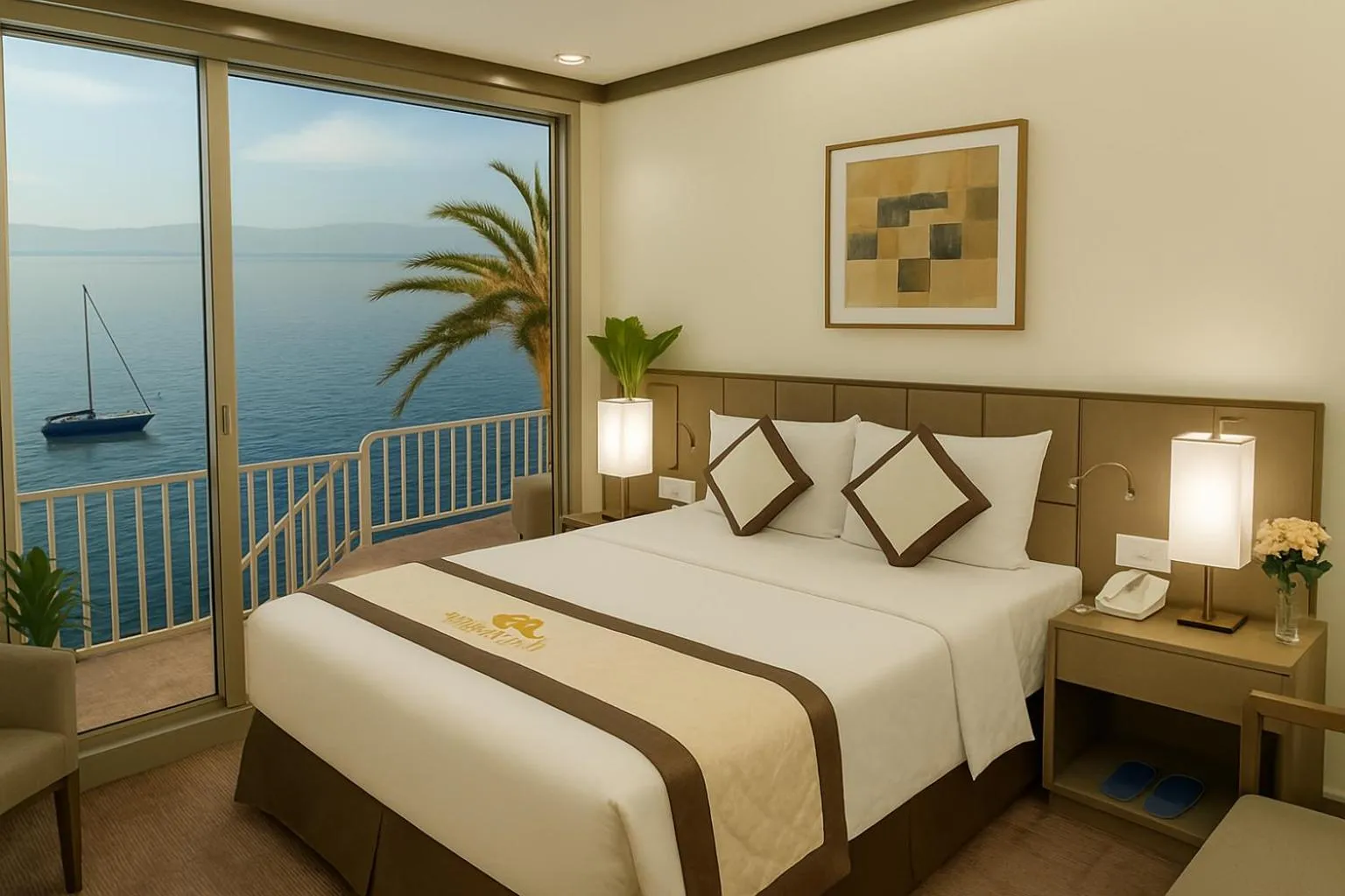 Bed in Tuong Vi Corner Hotel