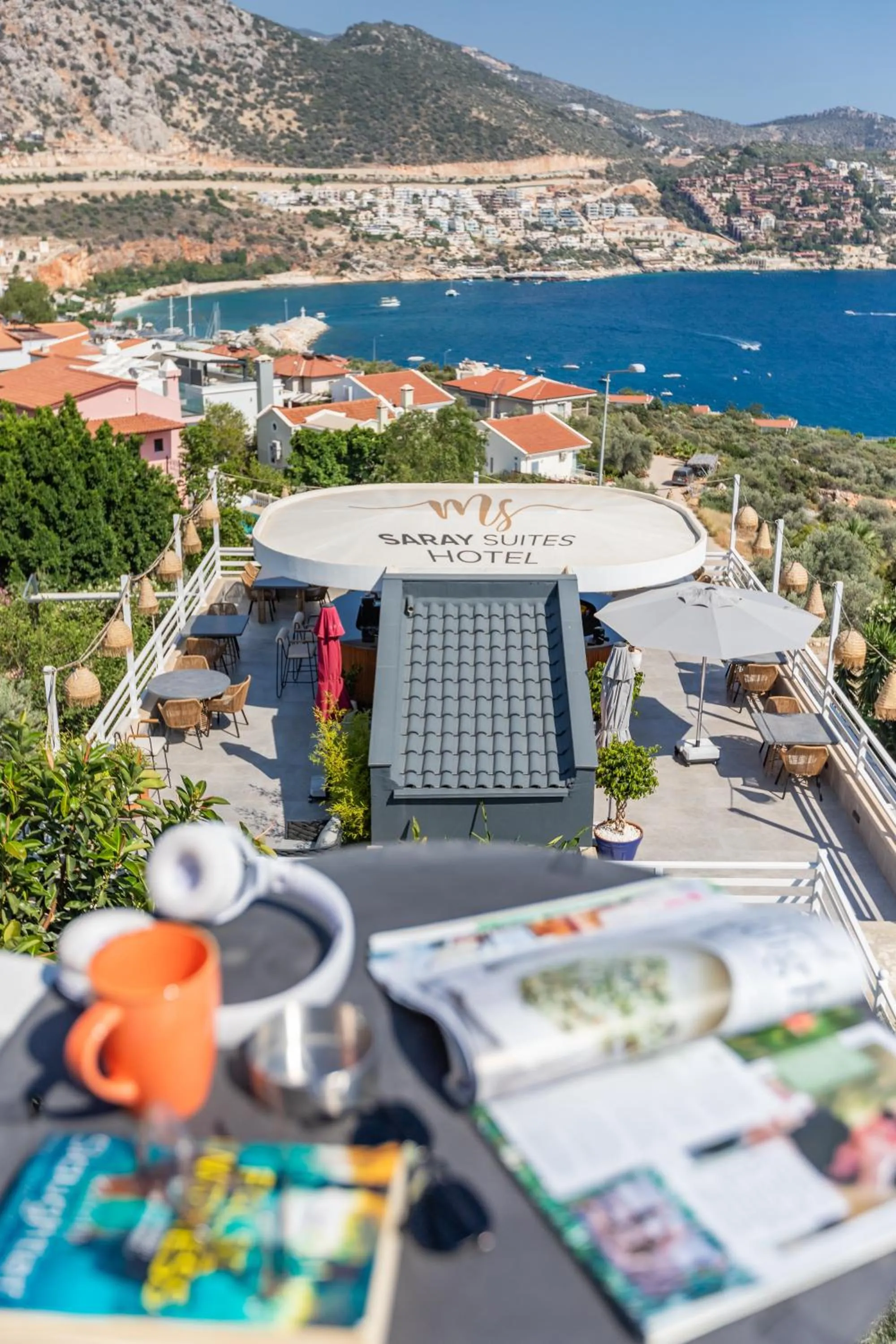 Bird's eye view in Kalkan Saray Suites Hotel