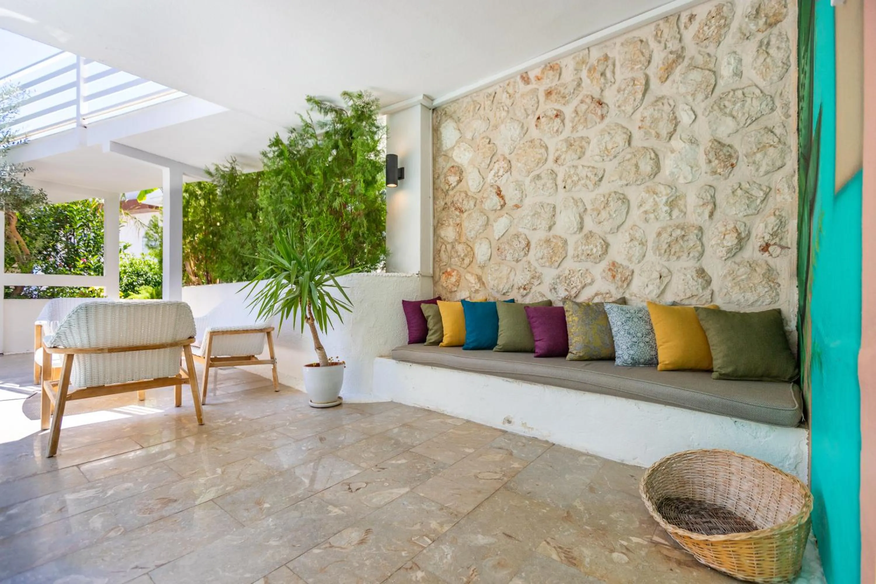 Seating area in Kalkan Saray Suites Hotel
