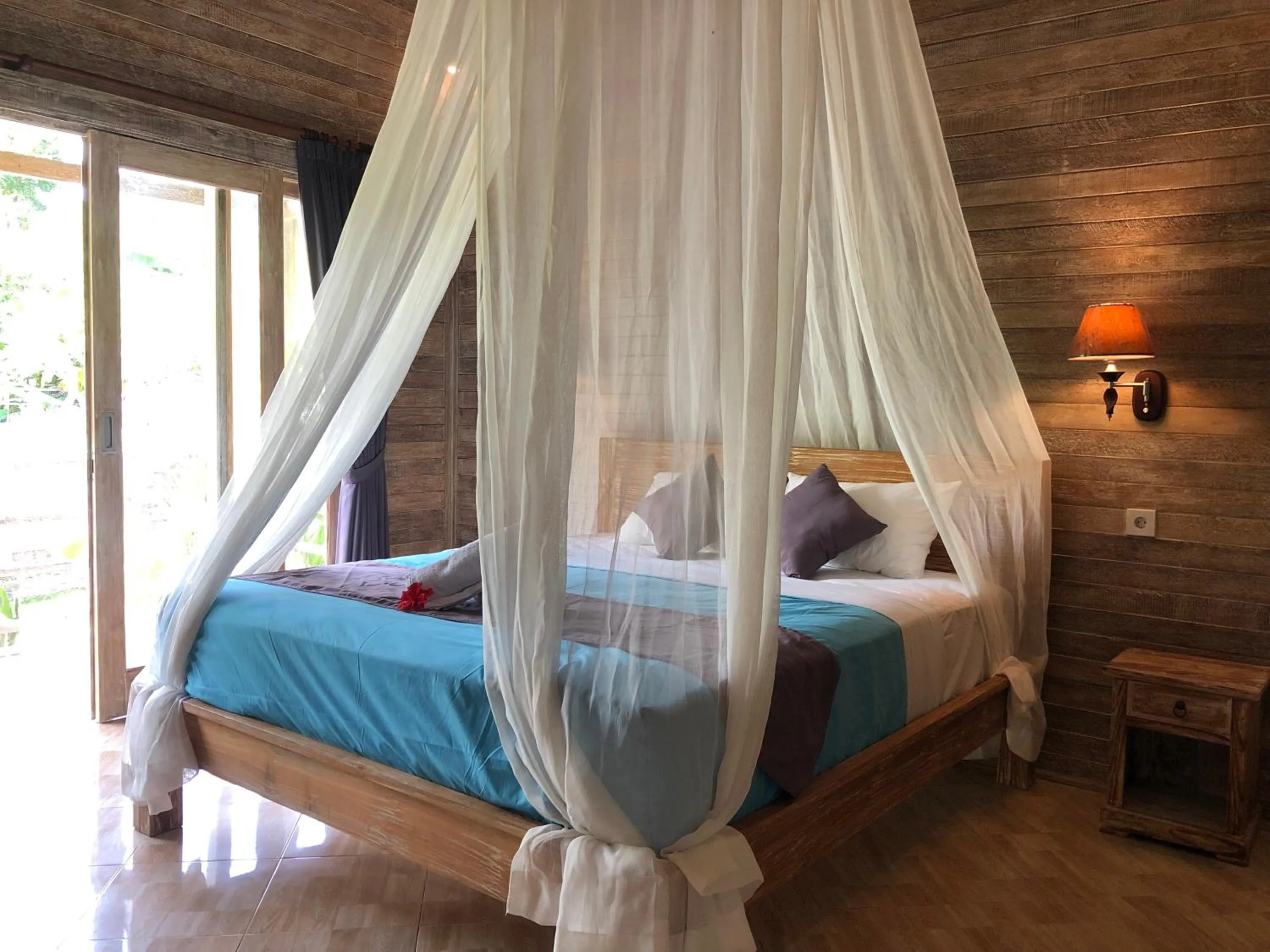 Bedroom, Bed in Le Biu garden View