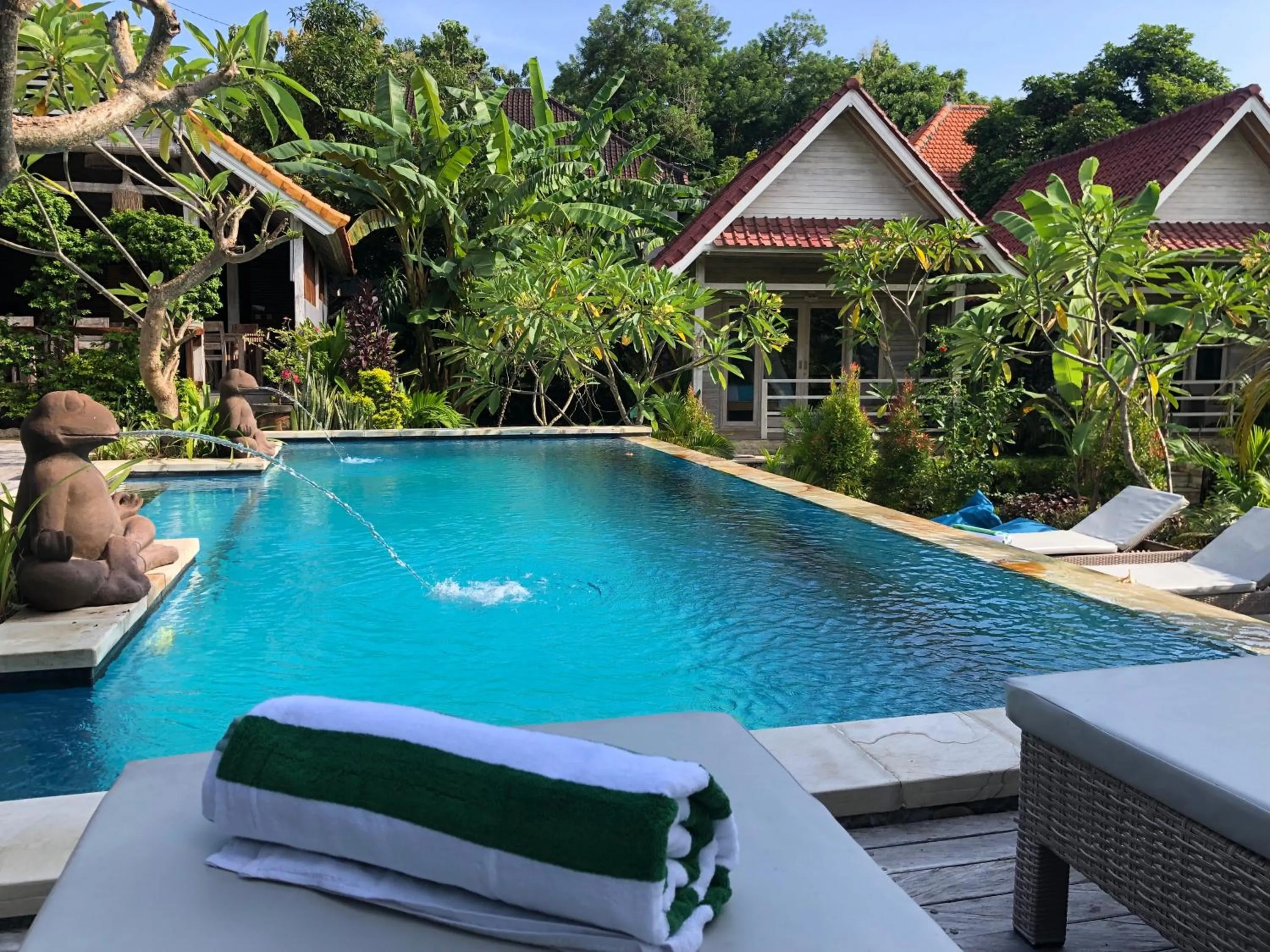 Swimming pool in Le Biu garden View