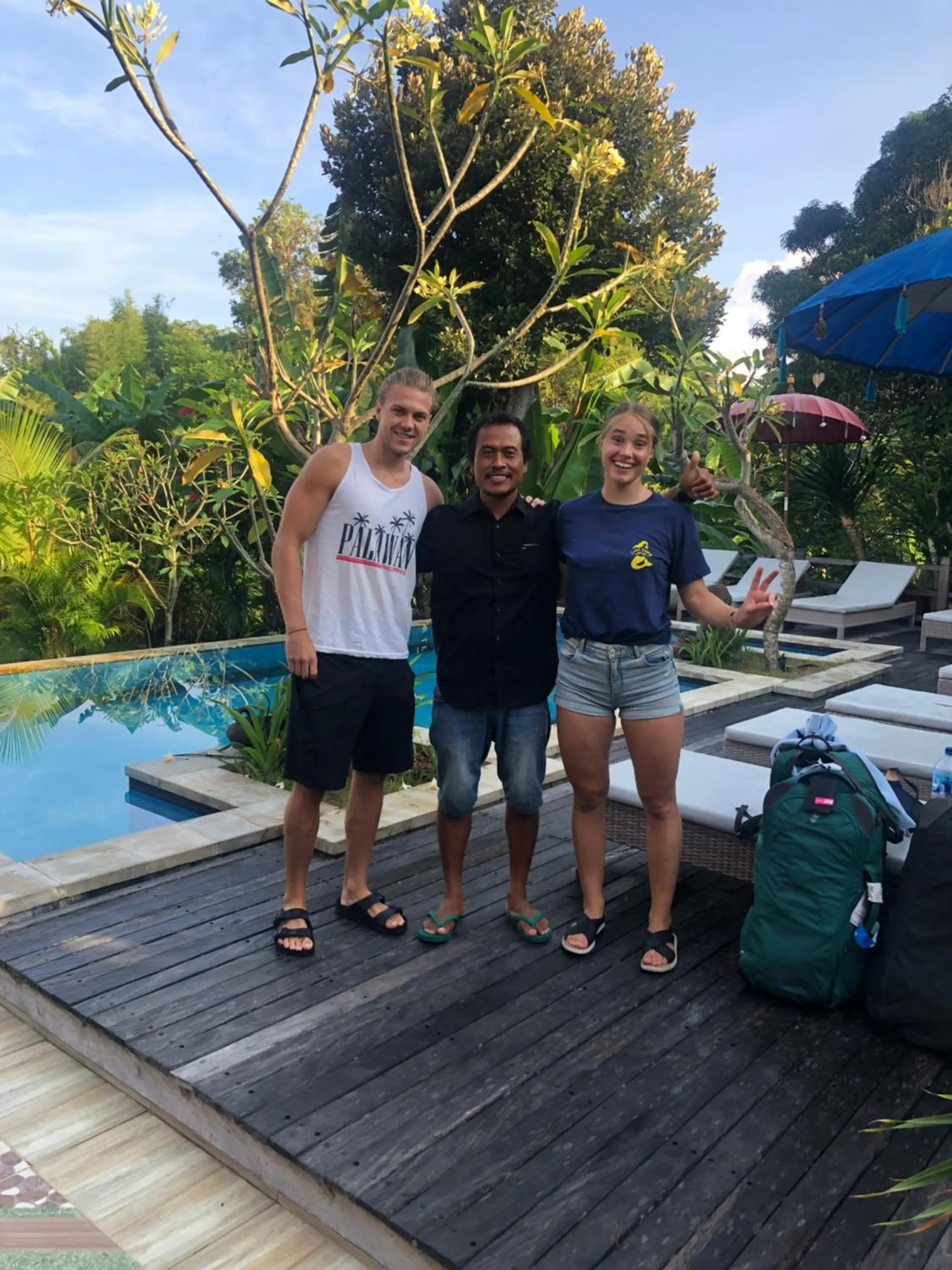 Swimming pool in Le Biu garden View