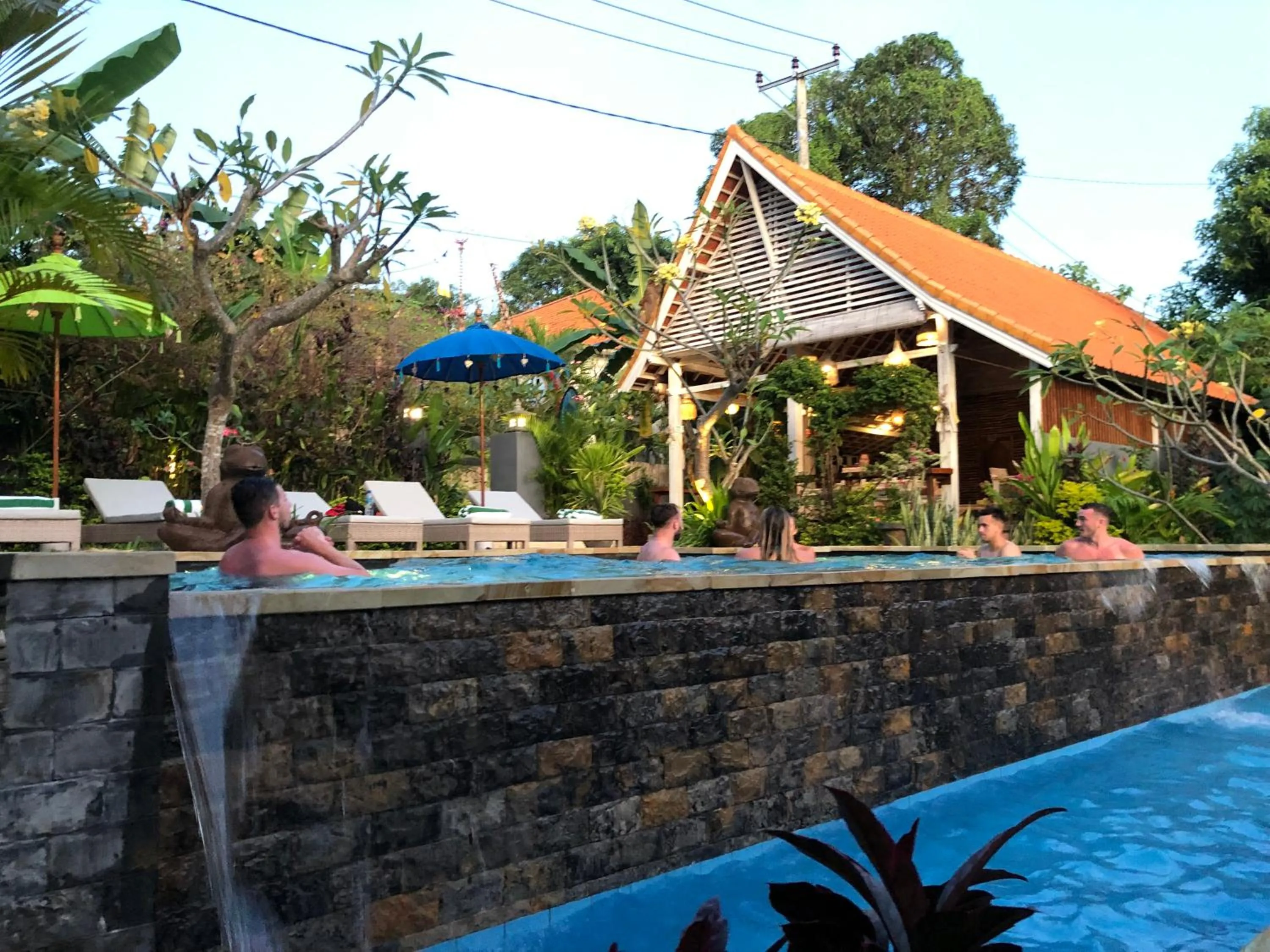 Swimming pool in Le Biu garden View