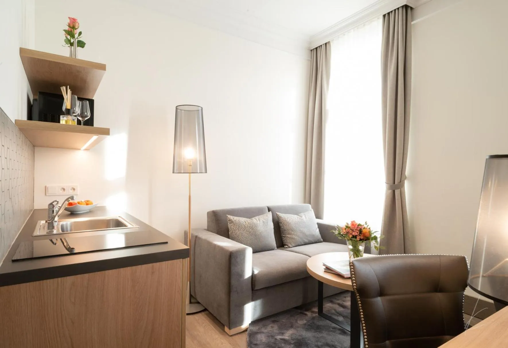 Kitchen or kitchenette in Romantik Hotel Villa Sayn