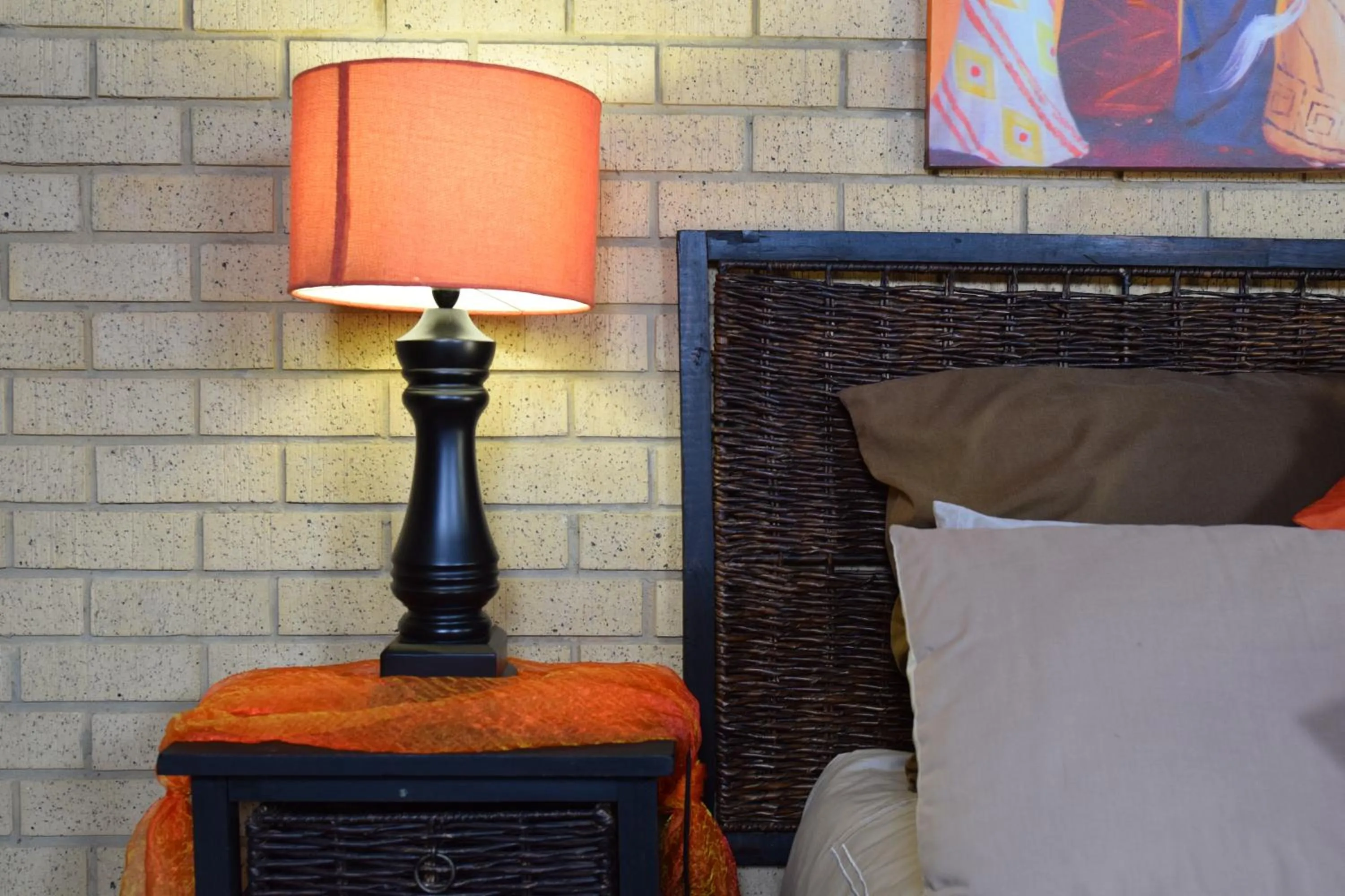 Decorative detail, Bed in Thabong Bed and Breakfast