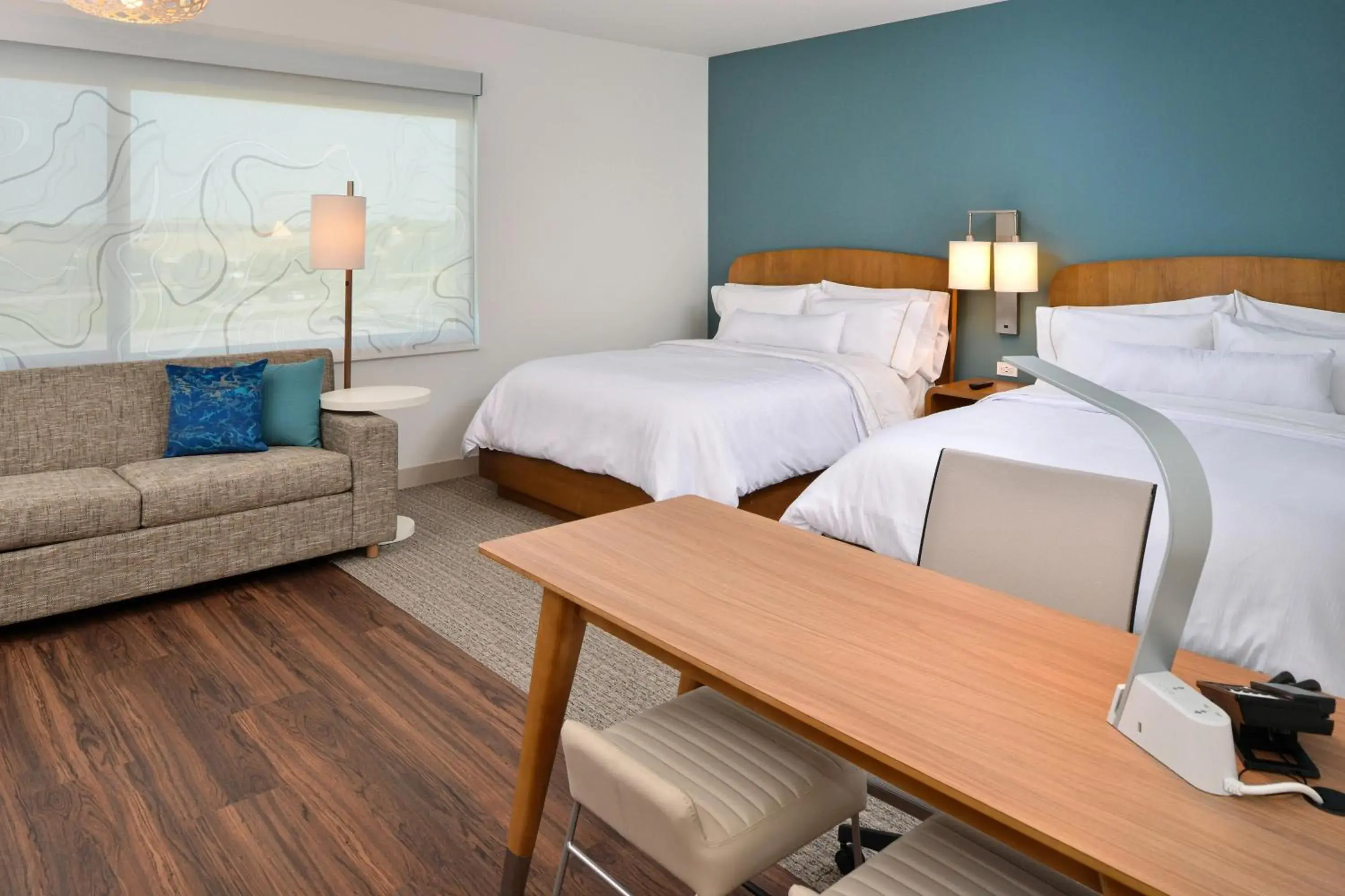 Queen Studio with Two Queen Beds and Sofa Bed in Element Kansas City Overland Park Queen Studio with Two Queen Beds and Sofa Bed in Element Kansas City Overland Park