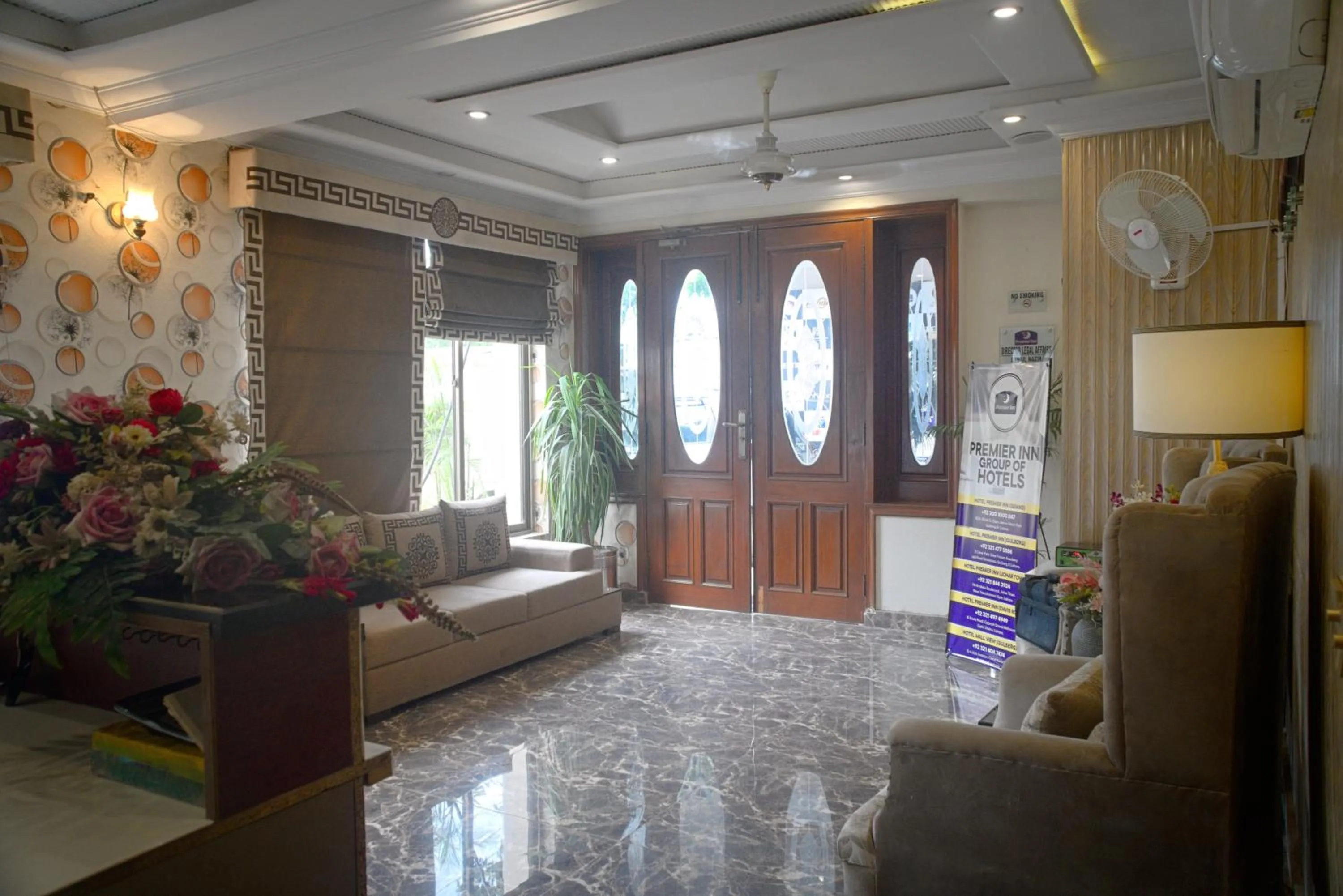 Seating area in Premier Inn Grand Gulberg Lahore