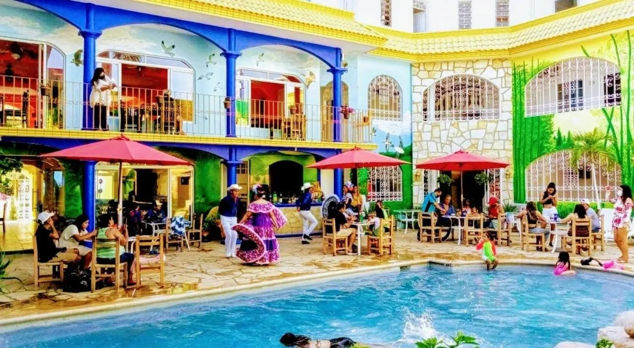 Swimming pool in HOTEL ESMERALDA