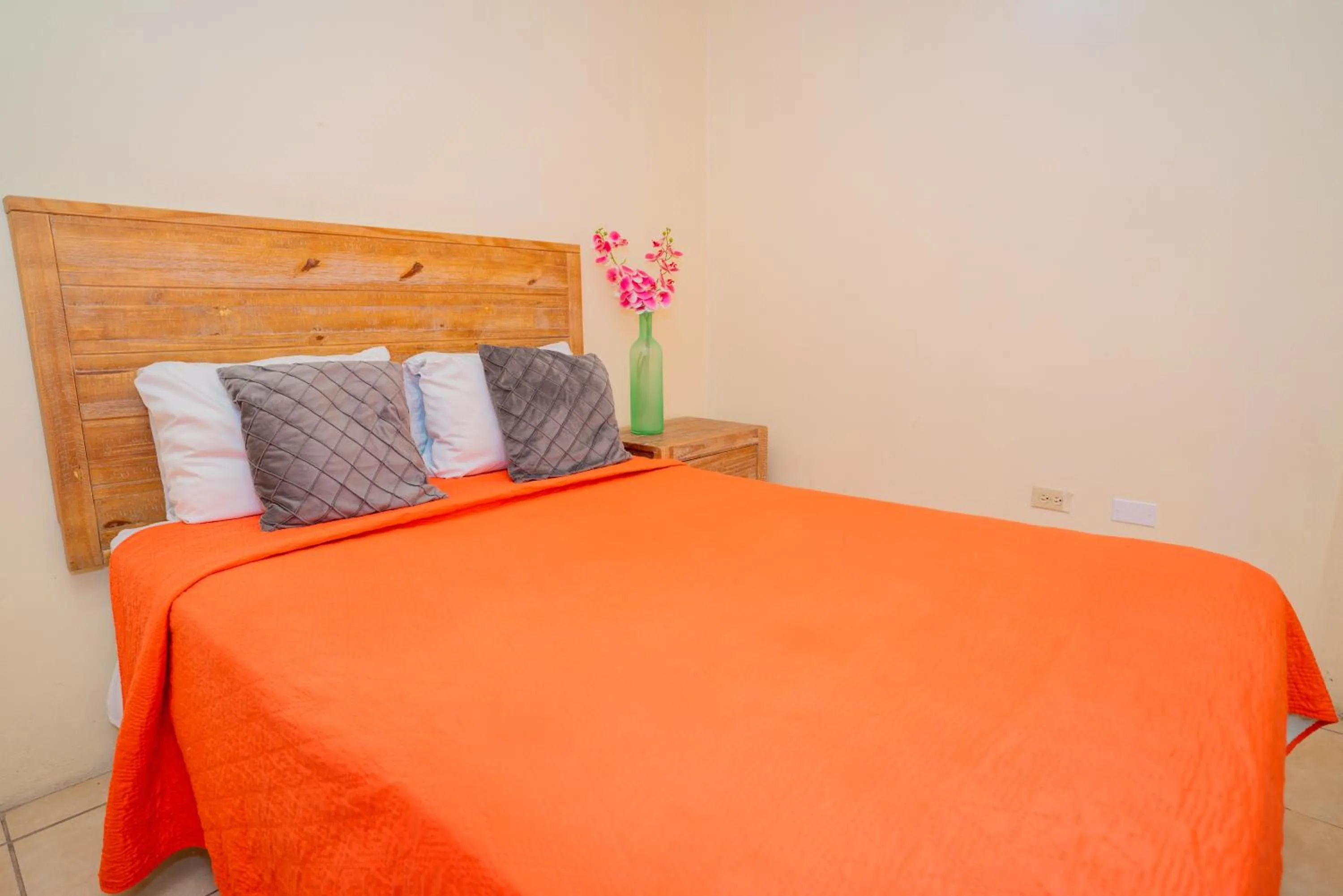 Bed in Connie's Comfort Suites