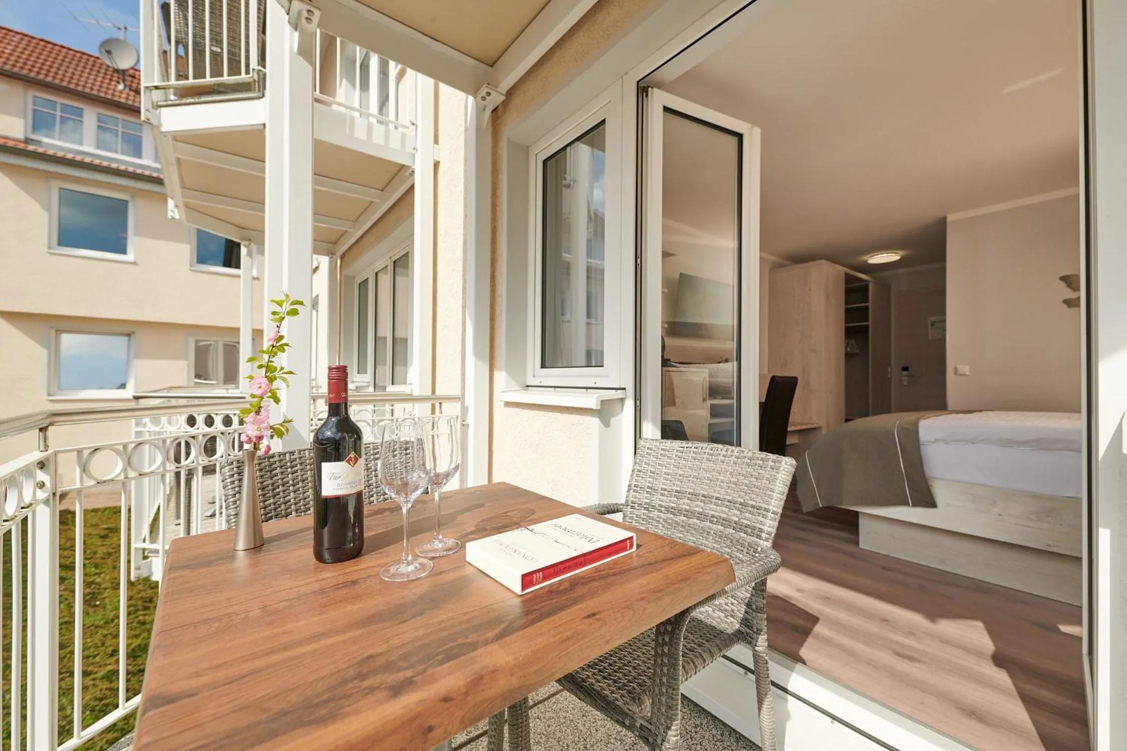 Balcony/Terrace in R&R Strandhotel Baabe