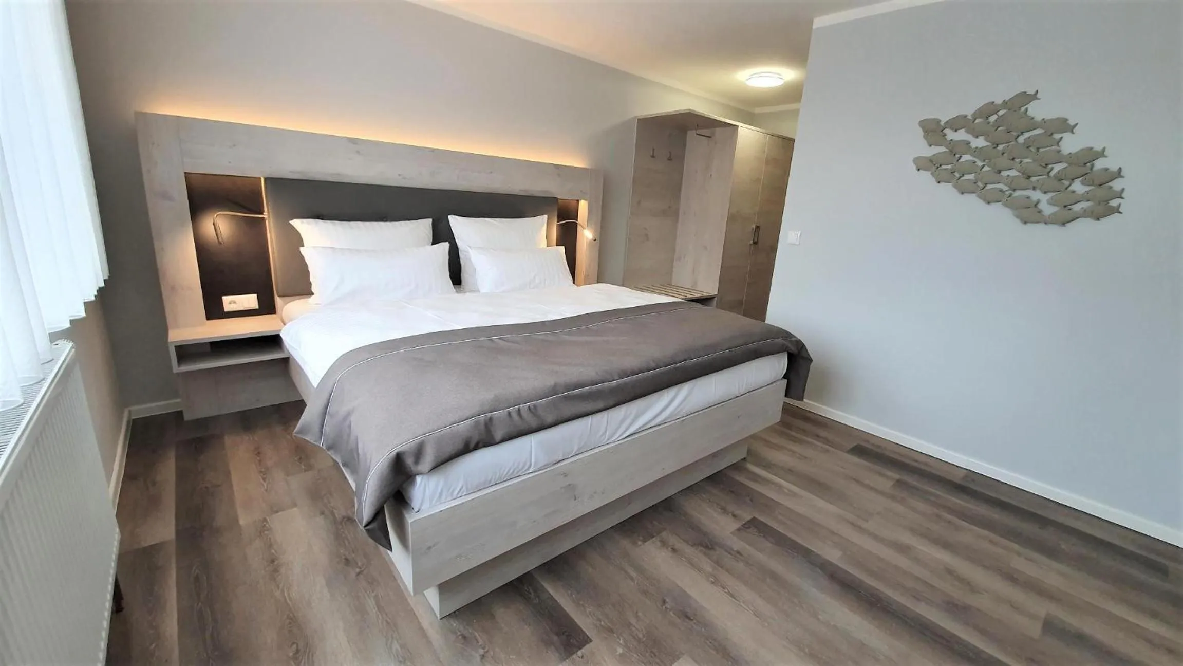 Bedroom, Bed in R&R Strandhotel Baabe