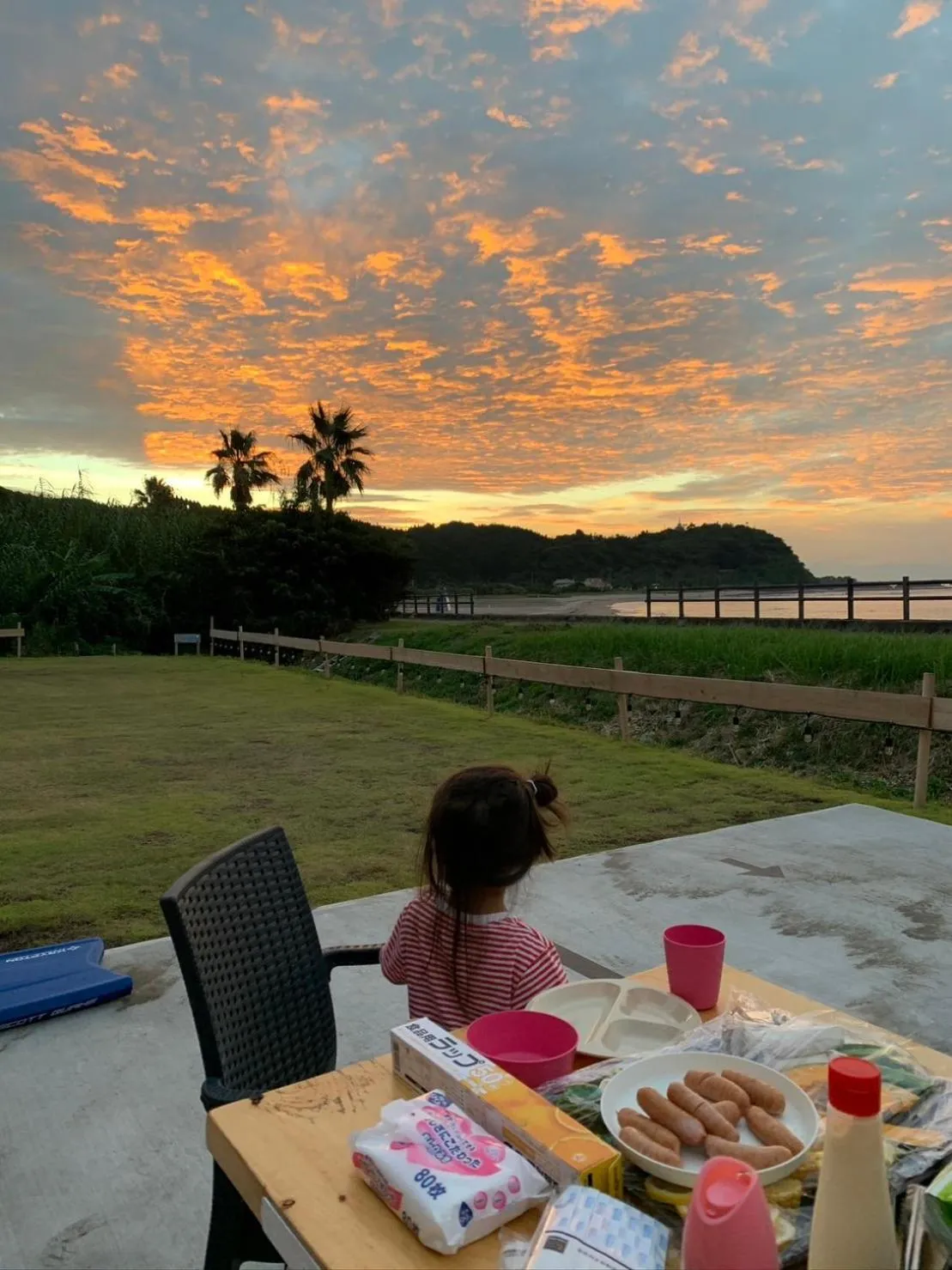 Sunset in SHIRAHAMA BEACH GARDEN