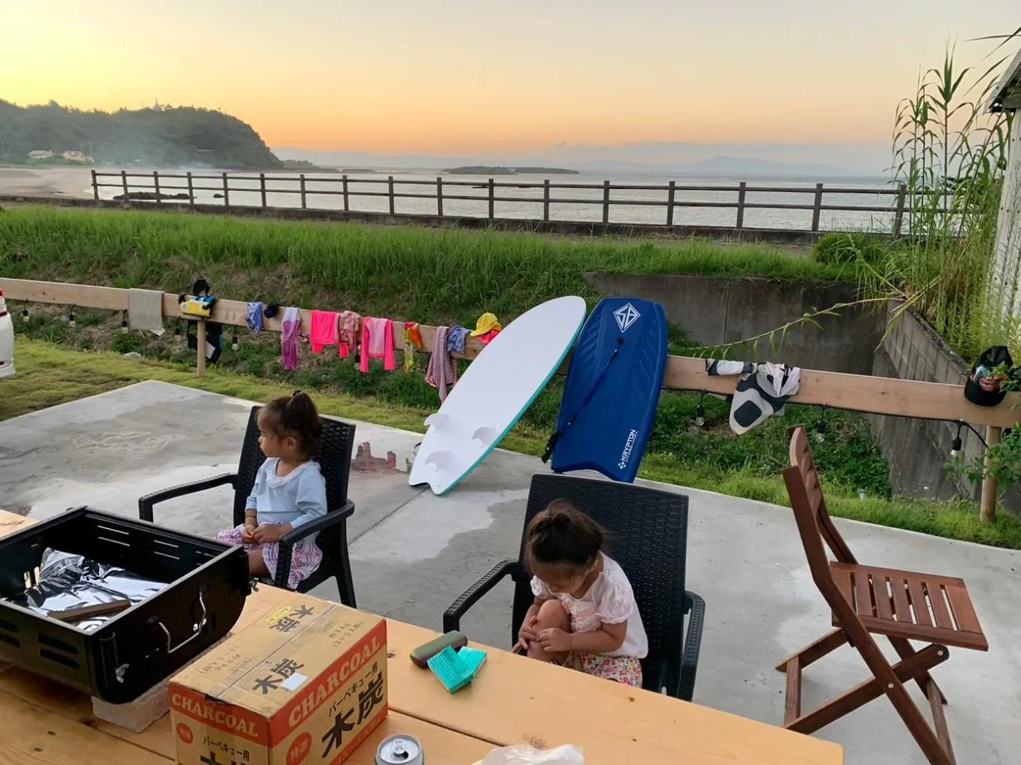 Sunset in SHIRAHAMA BEACH GARDEN