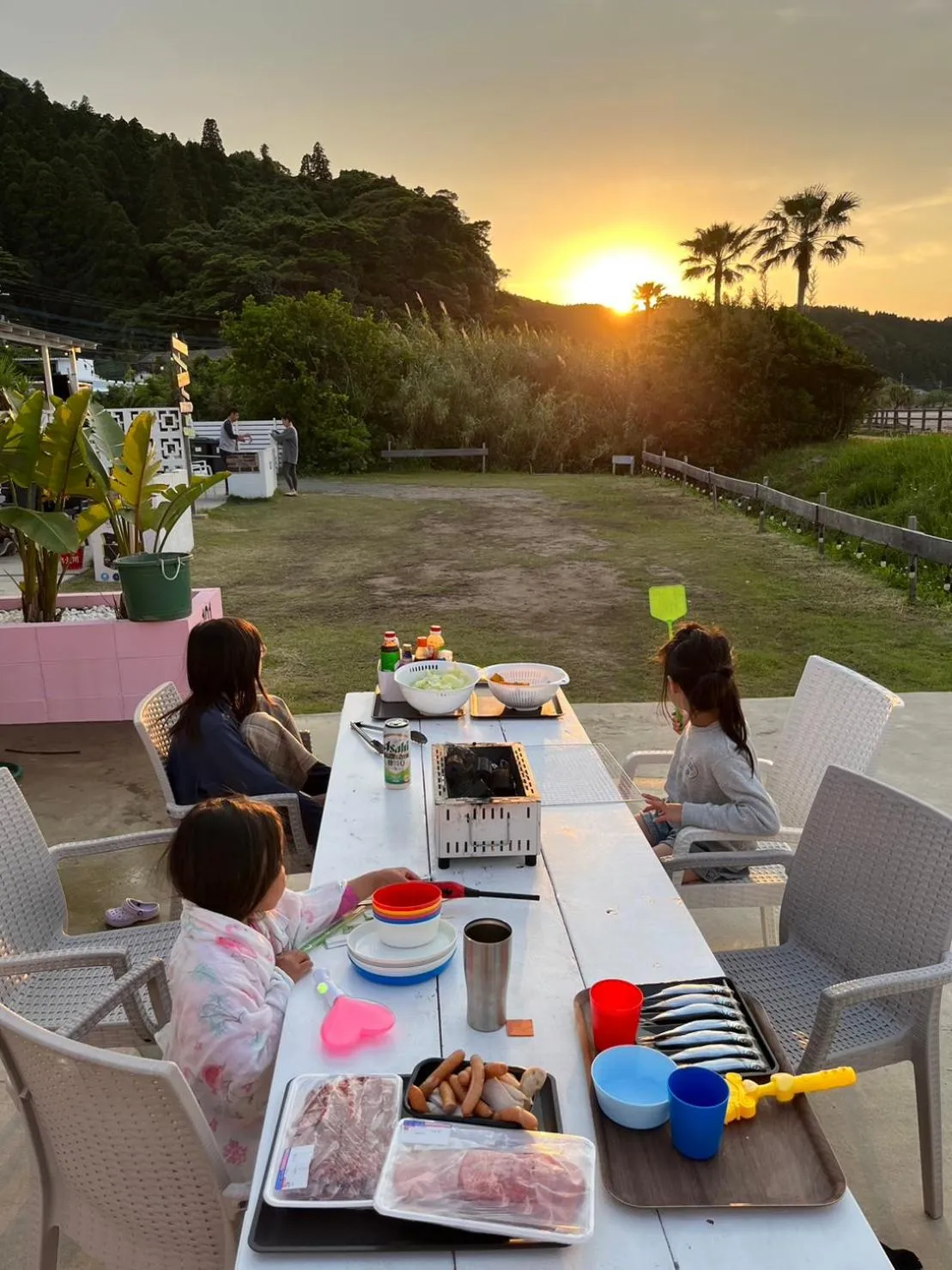Sunset in SHIRAHAMA BEACH GARDEN