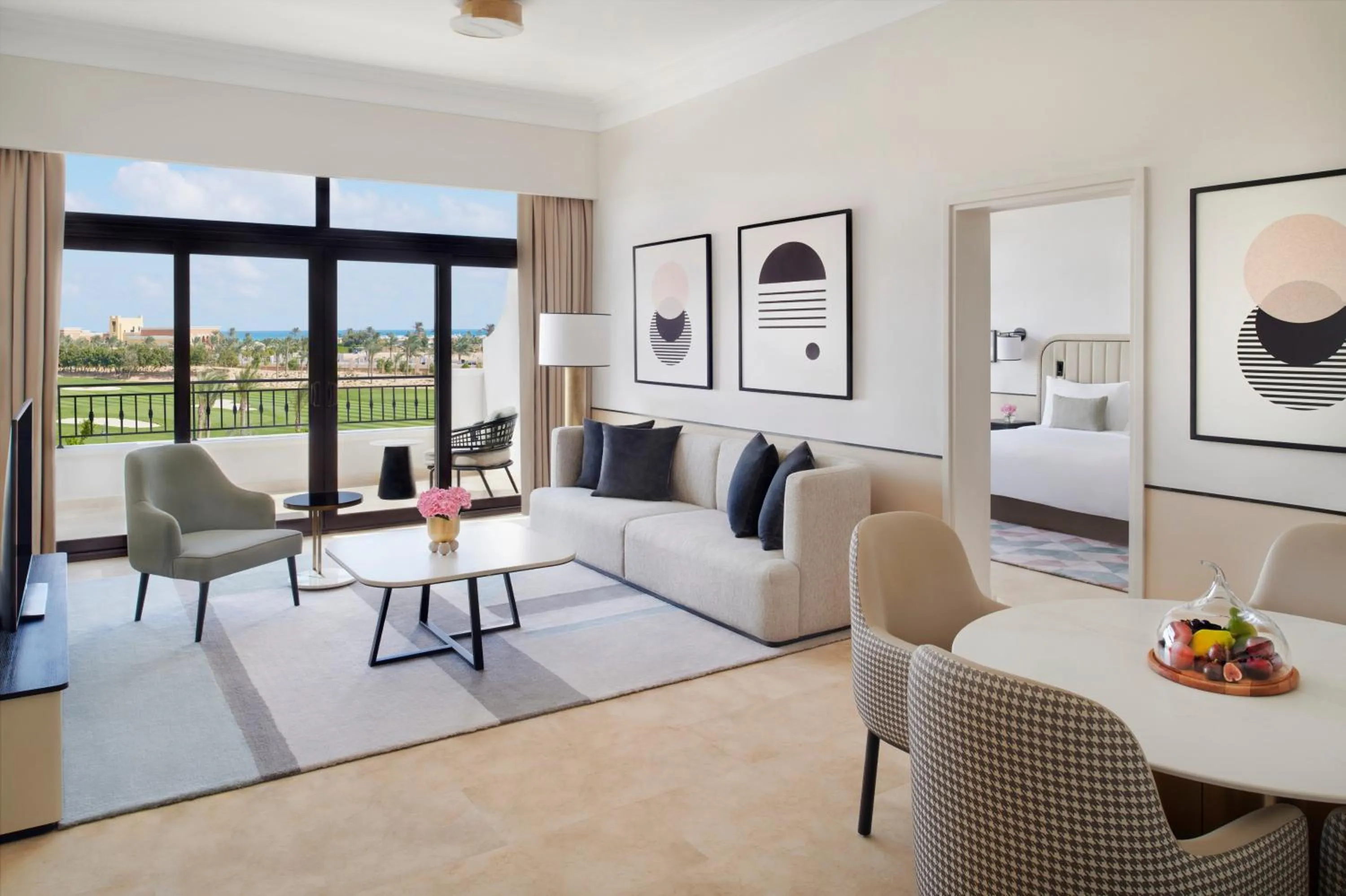 Living room in Address Marassi Golf Resort