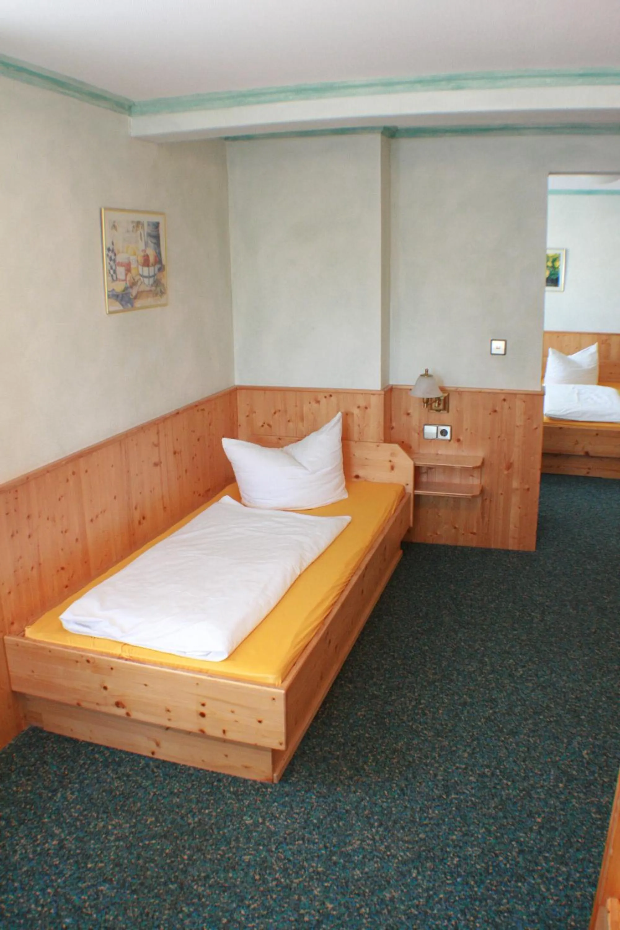 Bed in Hotel Rebstock