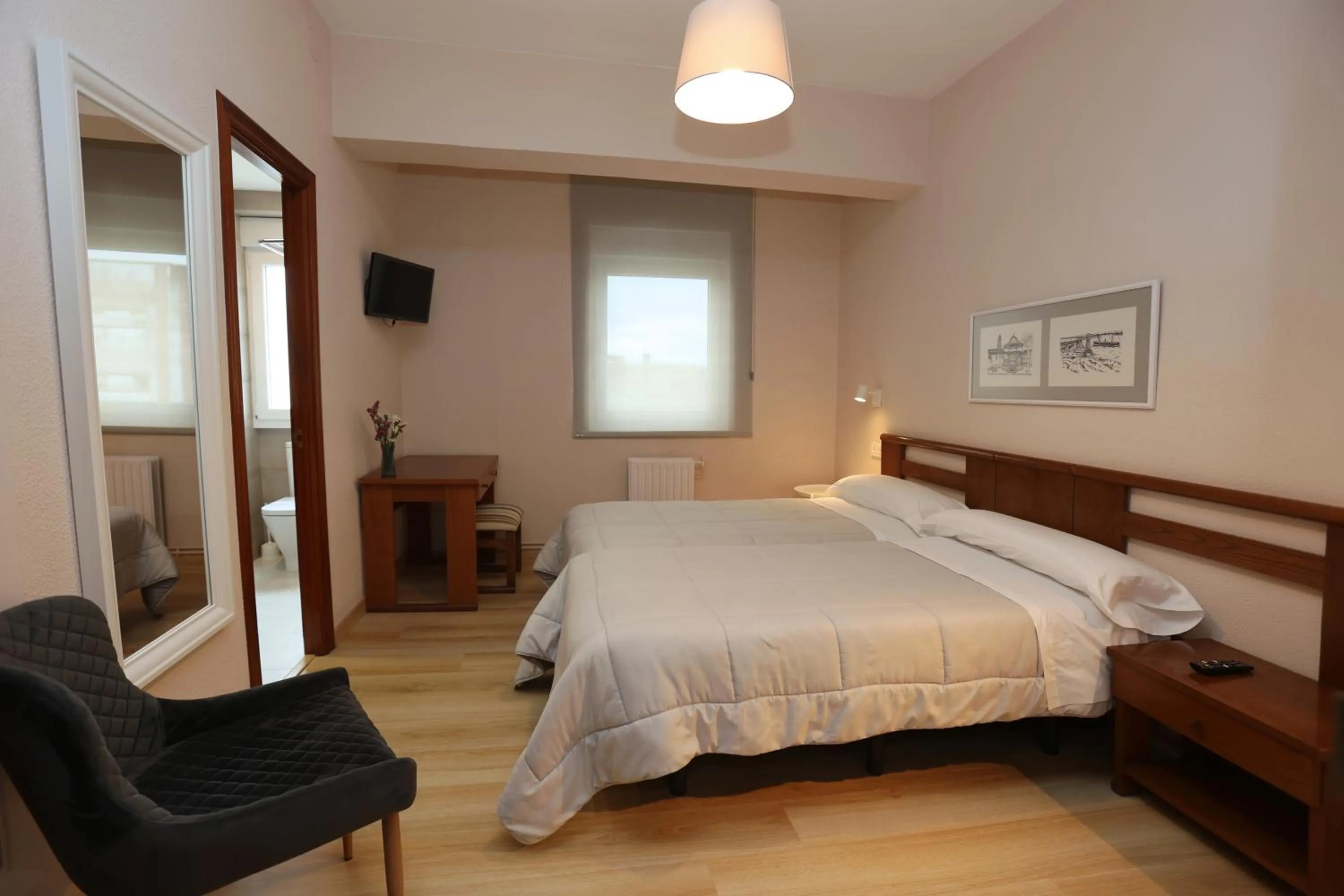 Bed in Hotel Ros Mary