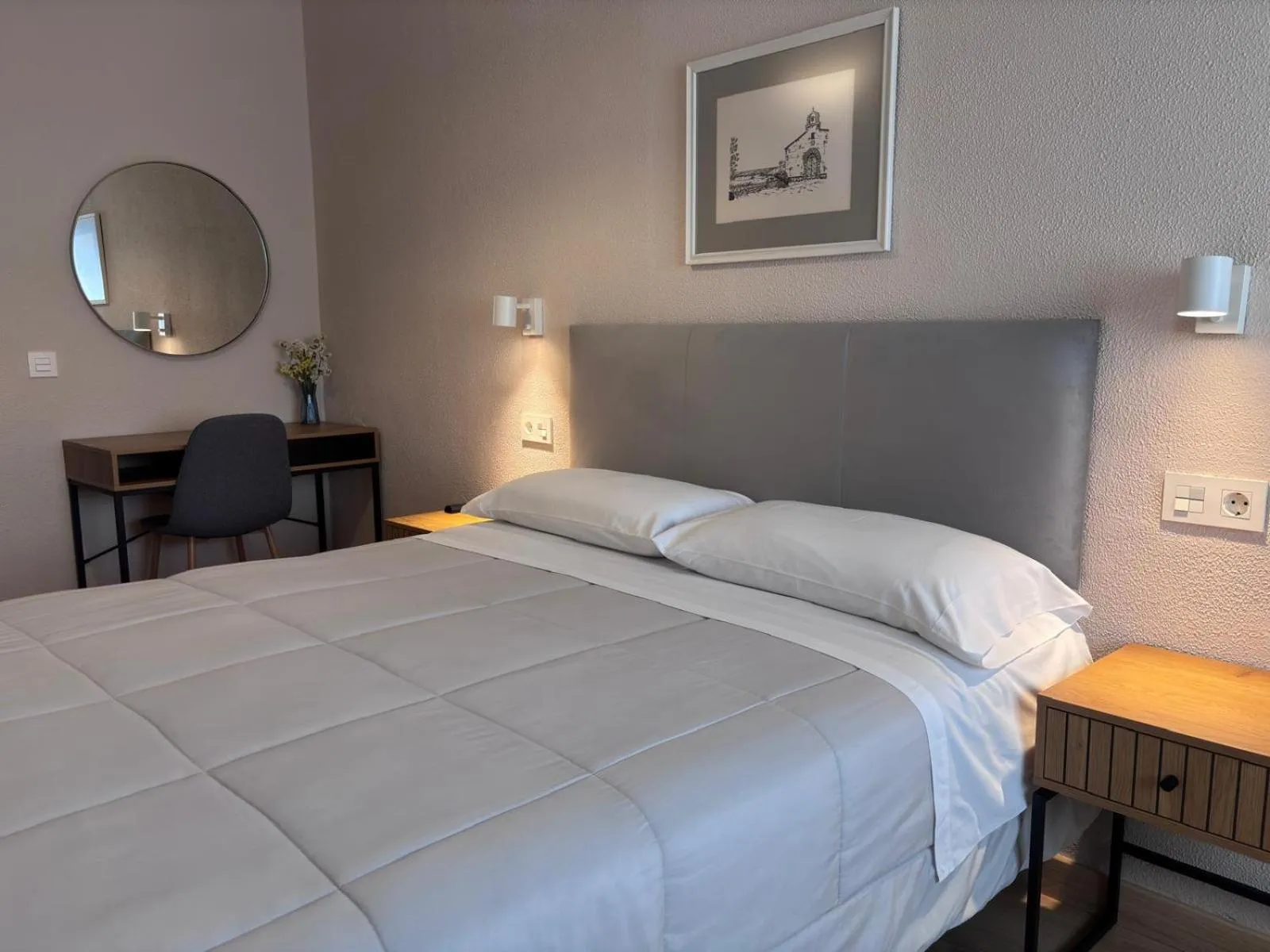 Bed in Hotel Ros Mary