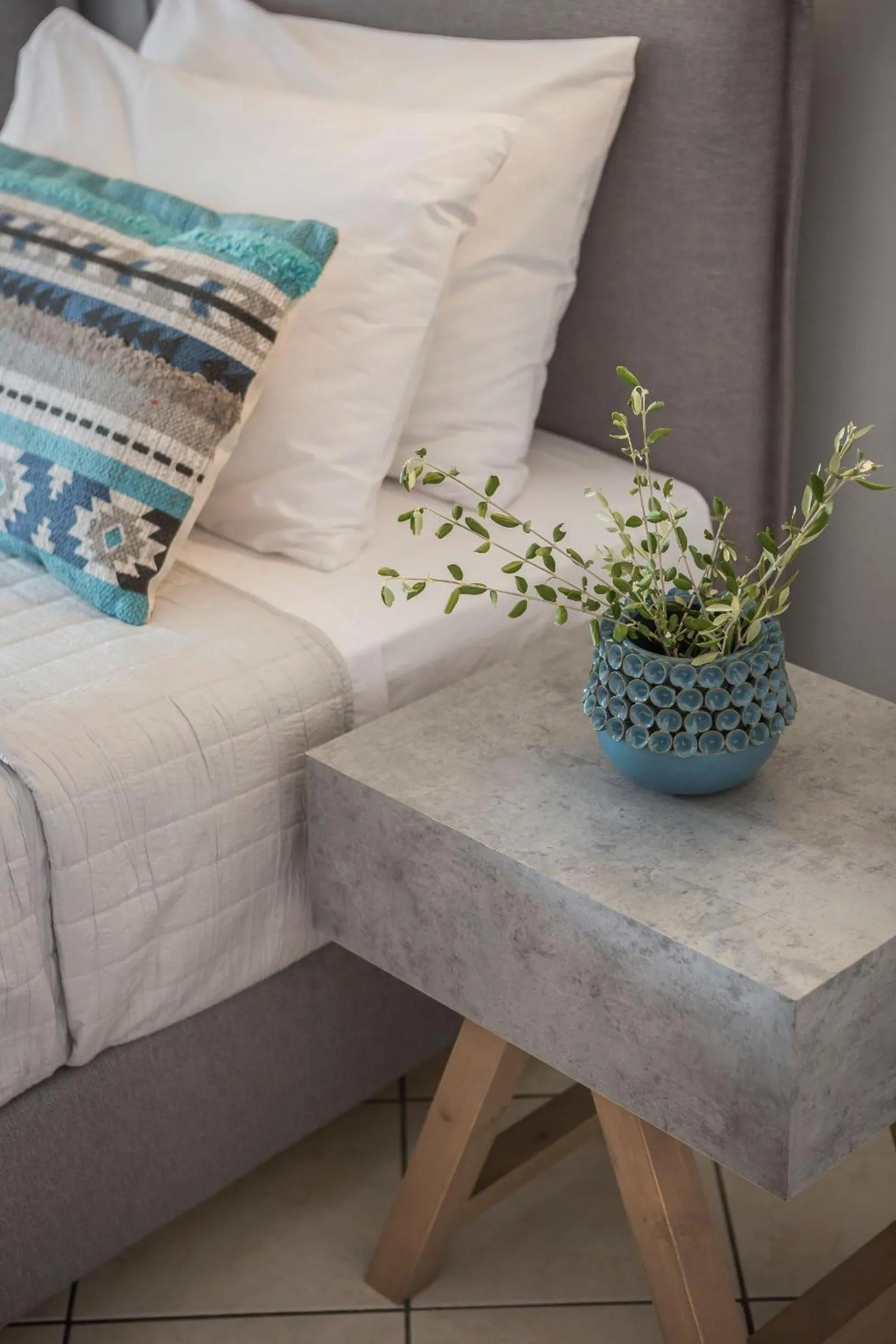 Decorative detail, Bed in Makis Hotel